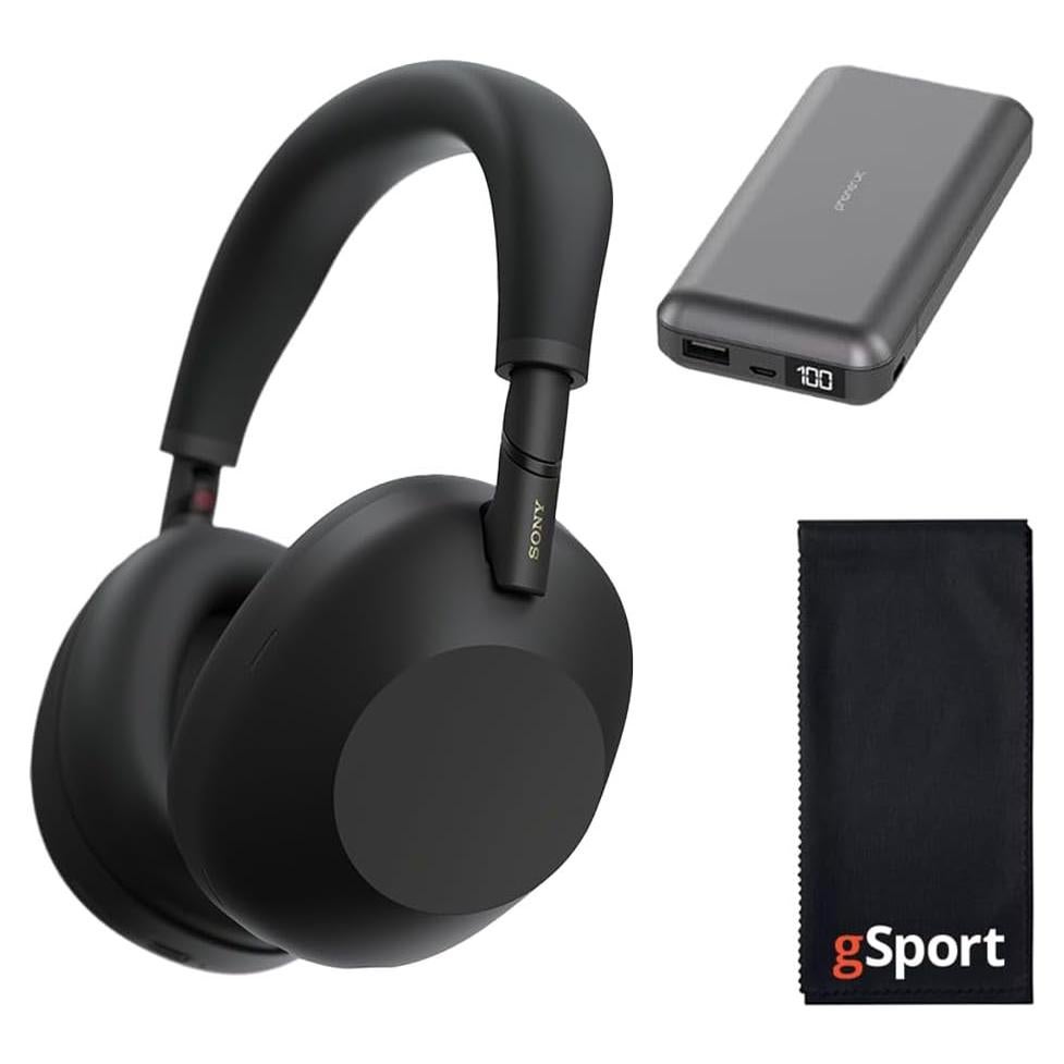 Auriculares Inalámbricos Sony WH-1000XM6 con Kit gSport Negro