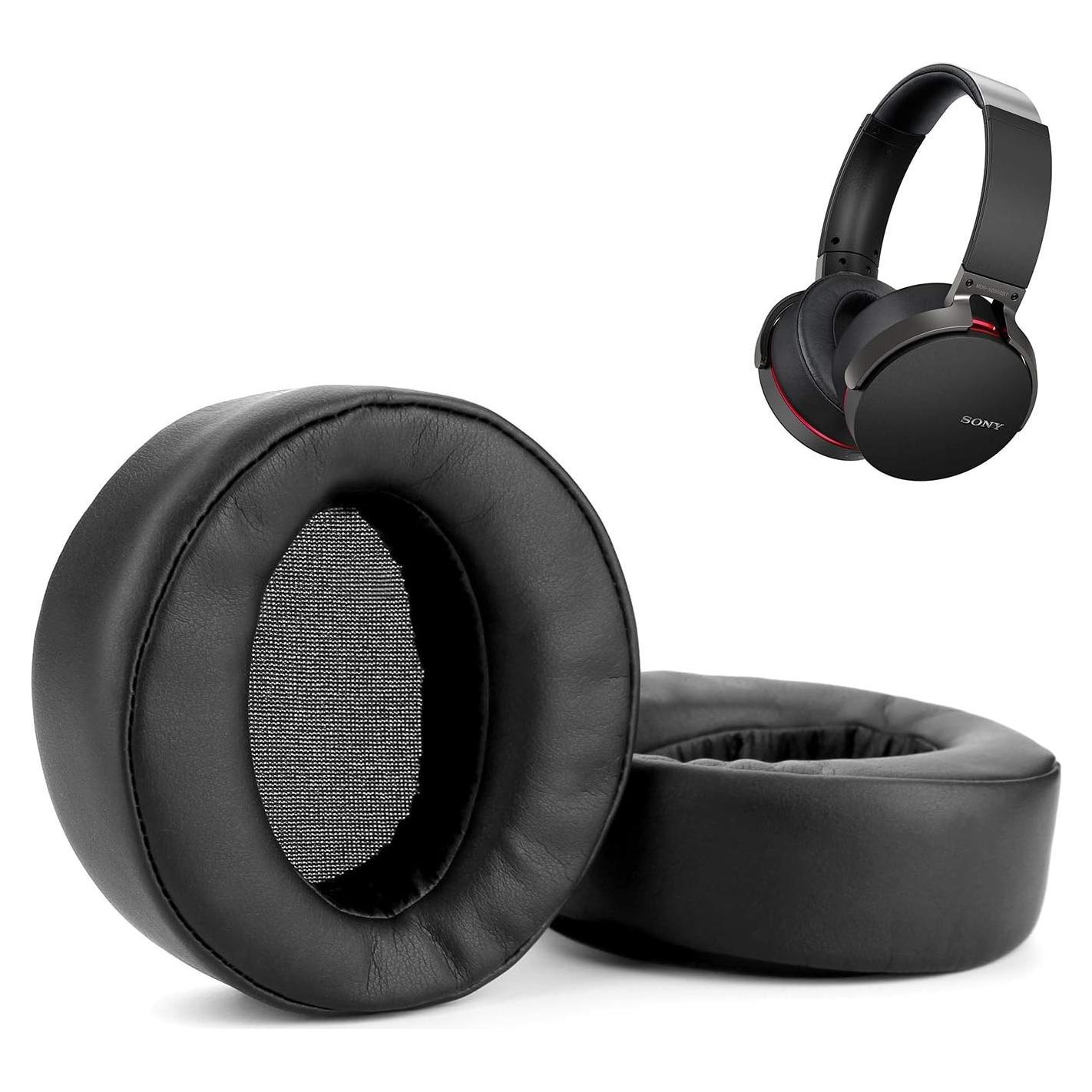 Almohadillas de Repuesto WADEO para Auriculares Sony MDR-XB950BT - 2 Piezas