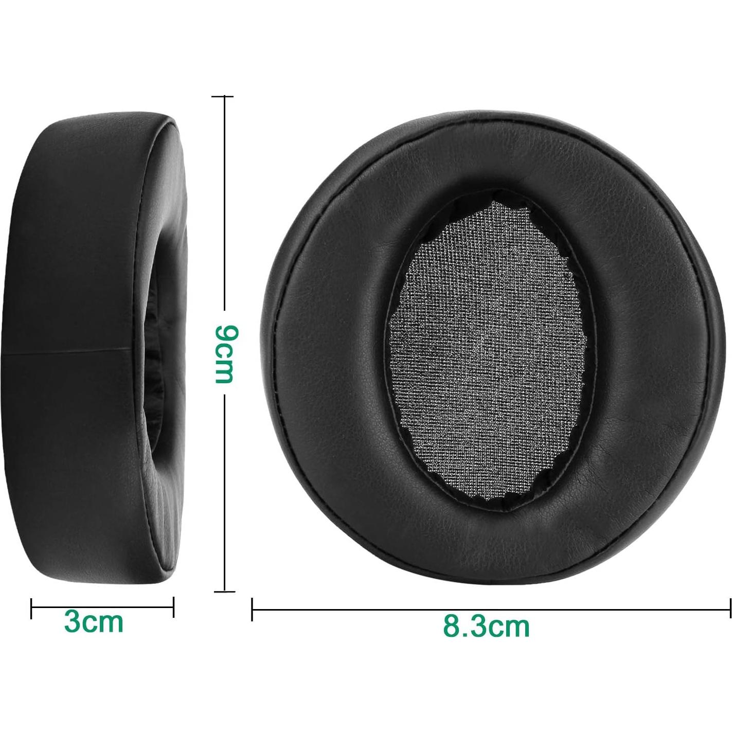 Almohadillas de Repuesto WADEO para Auriculares Sony MDR-XB950BT - 2 Piezas