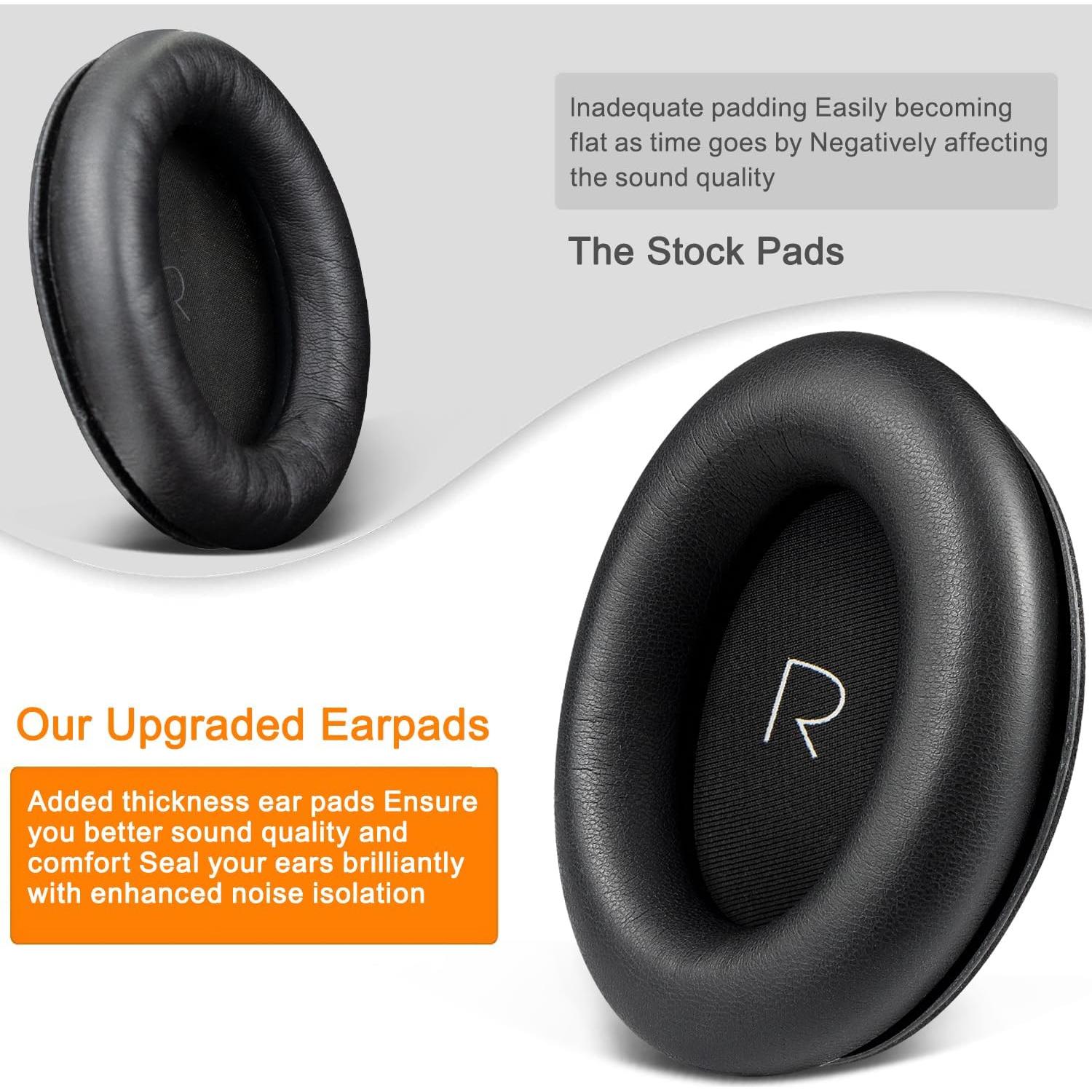 Almohadillas de Repuesto SOULWIT para Auriculares JBL Tour One - Negro