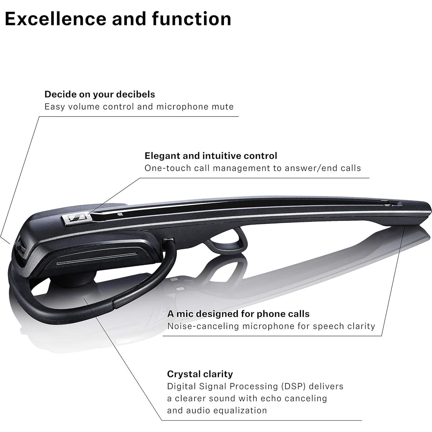 Auricular DECT Inalámbrico Sennheiser D 10 para Teléfono de Escritorio