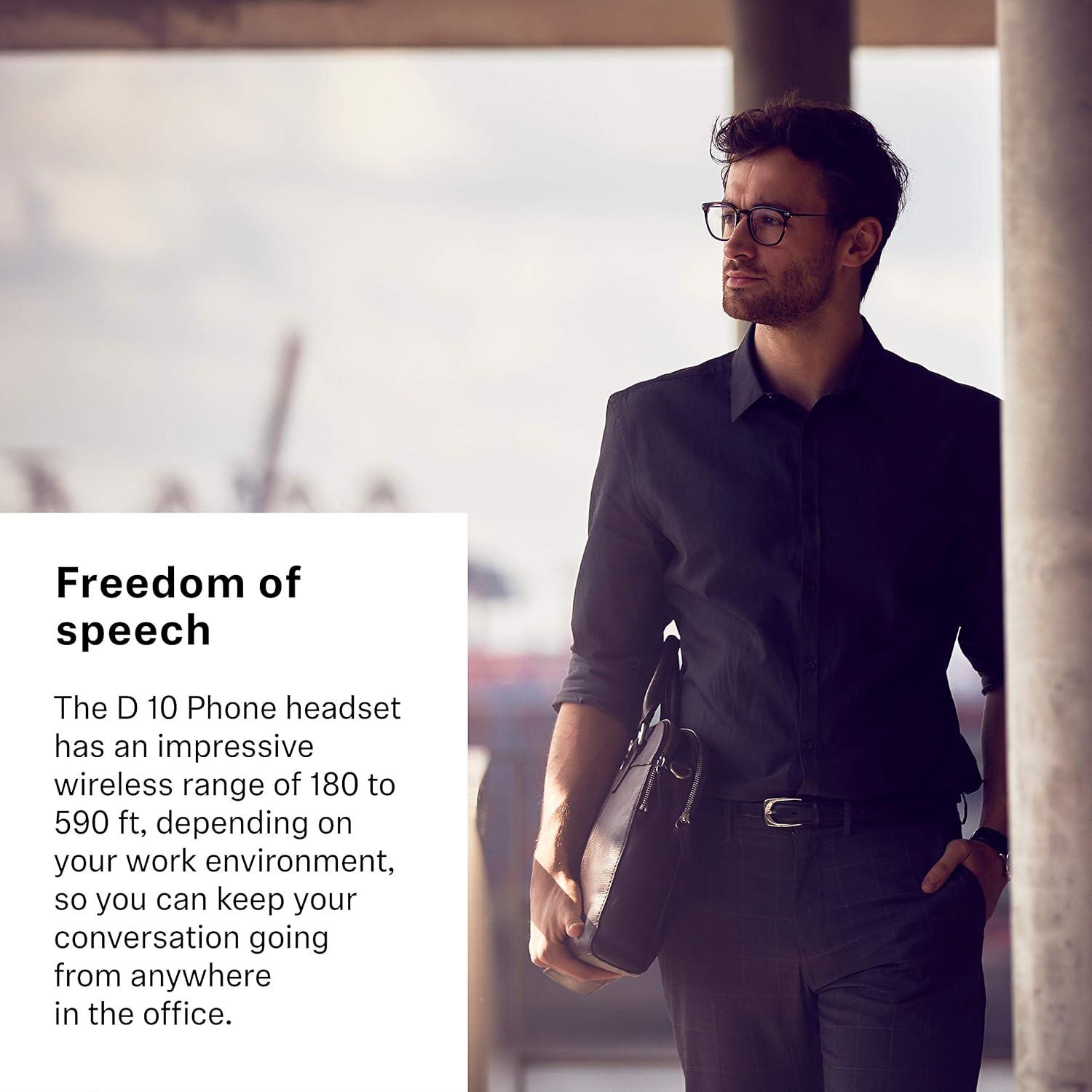 Auricular DECT Inalámbrico Sennheiser D 10 para Teléfono de Escritorio