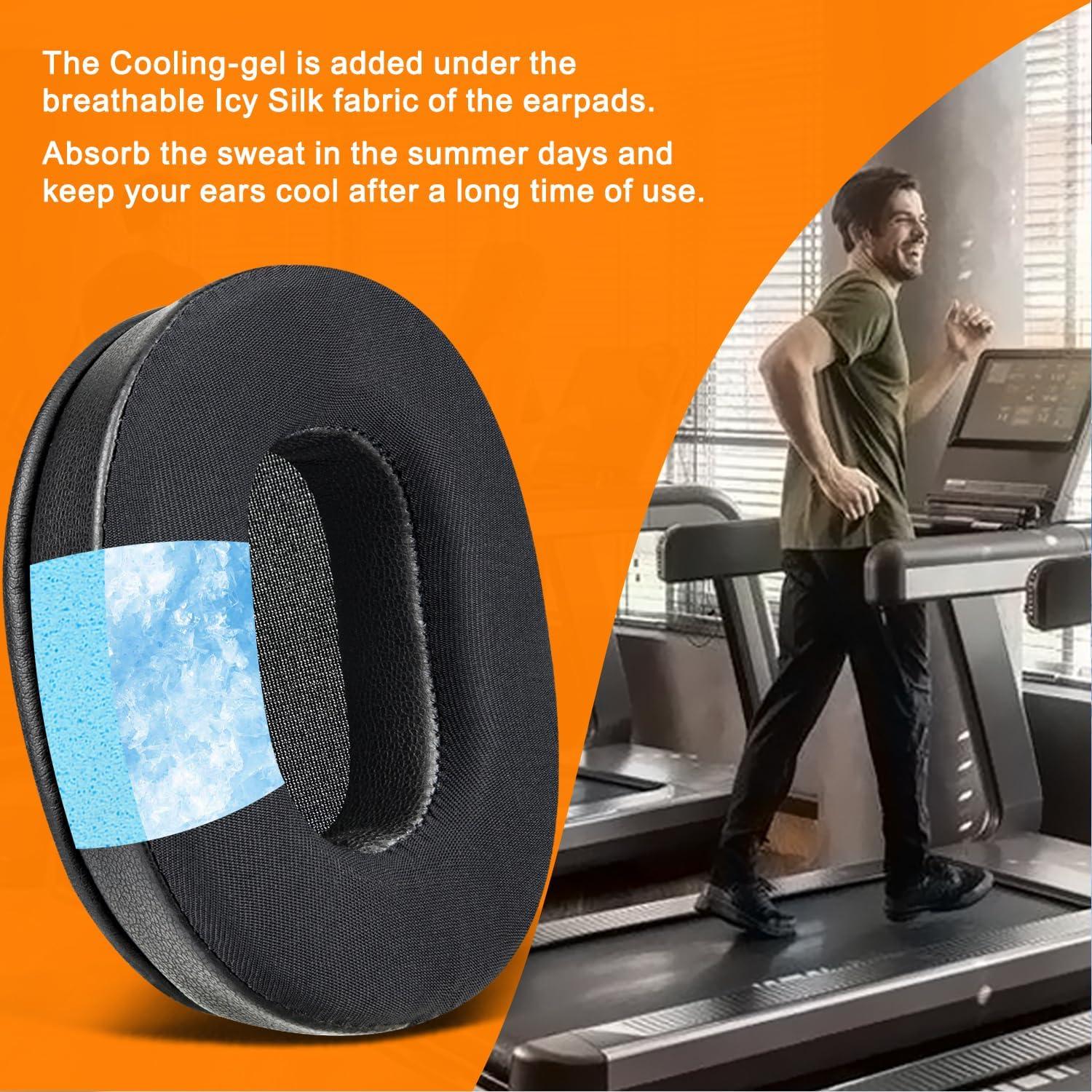 Almohadillas de Gel Refrigerante SOULWIT para Auriculares Grom - Negro