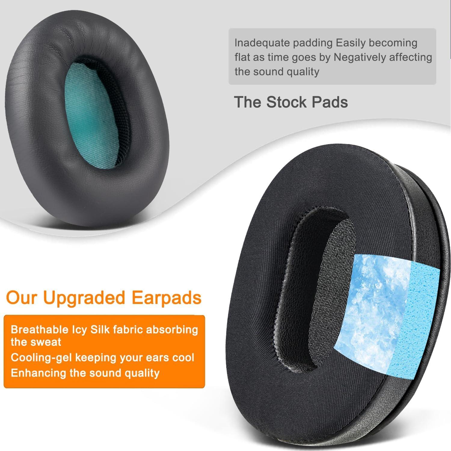 Almohadillas de Gel Refrigerante SOULWIT para Auriculares Grom - Negro