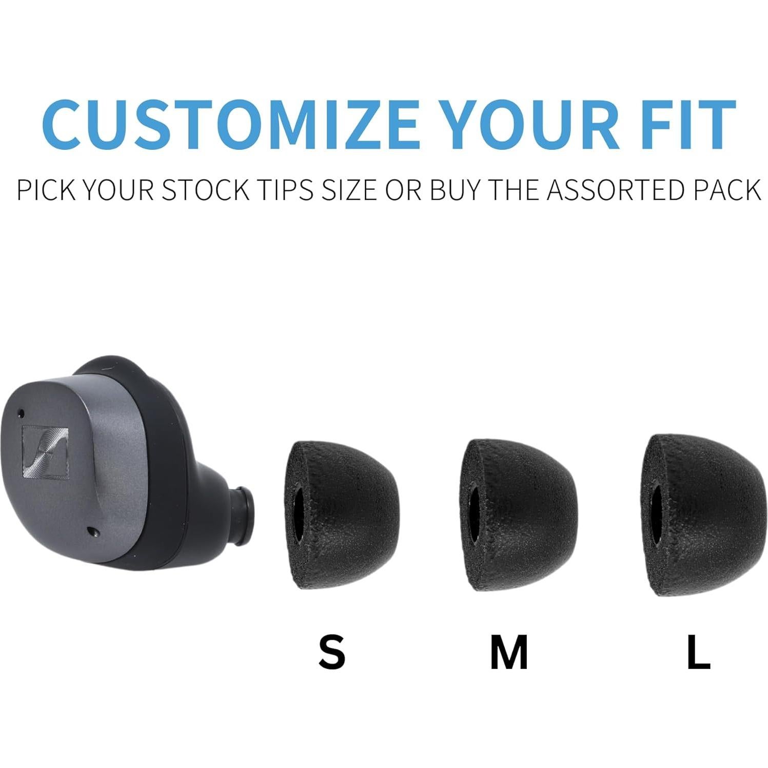 Puntas de Auriculares Comply TrueGrip para Sennheiser Momentum 3, 4 - 3 Pares