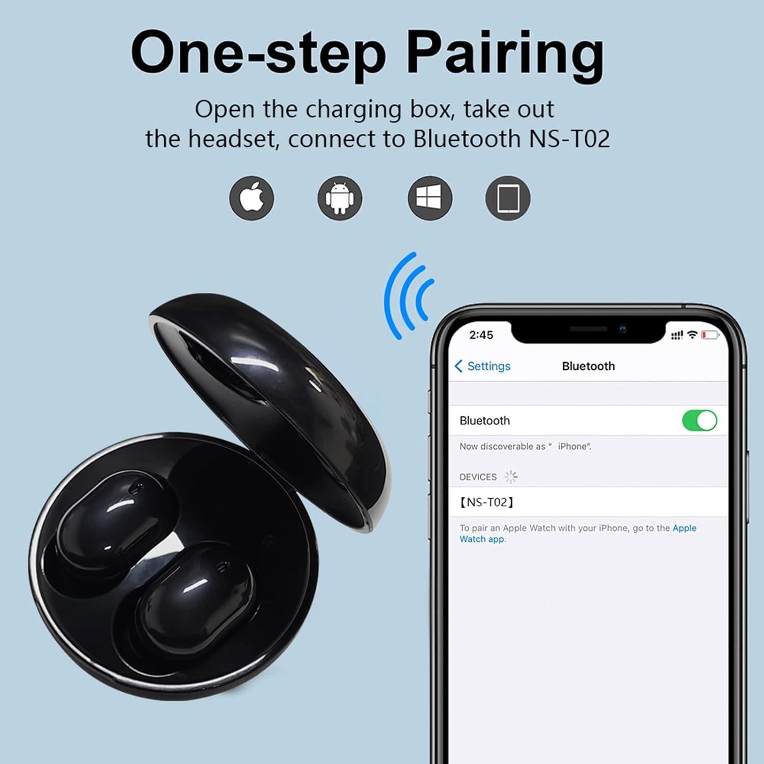 Auriculares Inalámbricos SLUOCH para Niños y Adultos - Negro