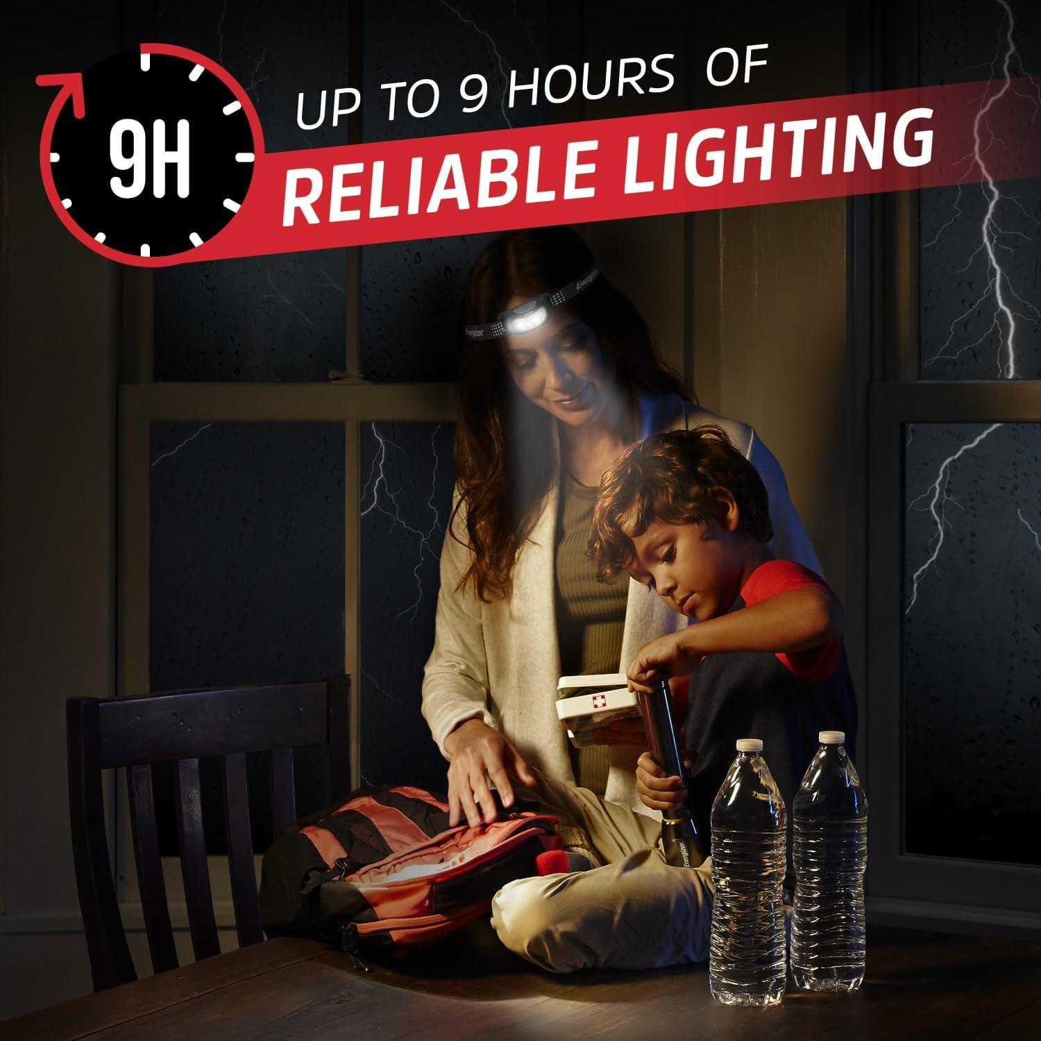 Linterna Frontal LED Energizer 100 Lúmenes Paquete de 2