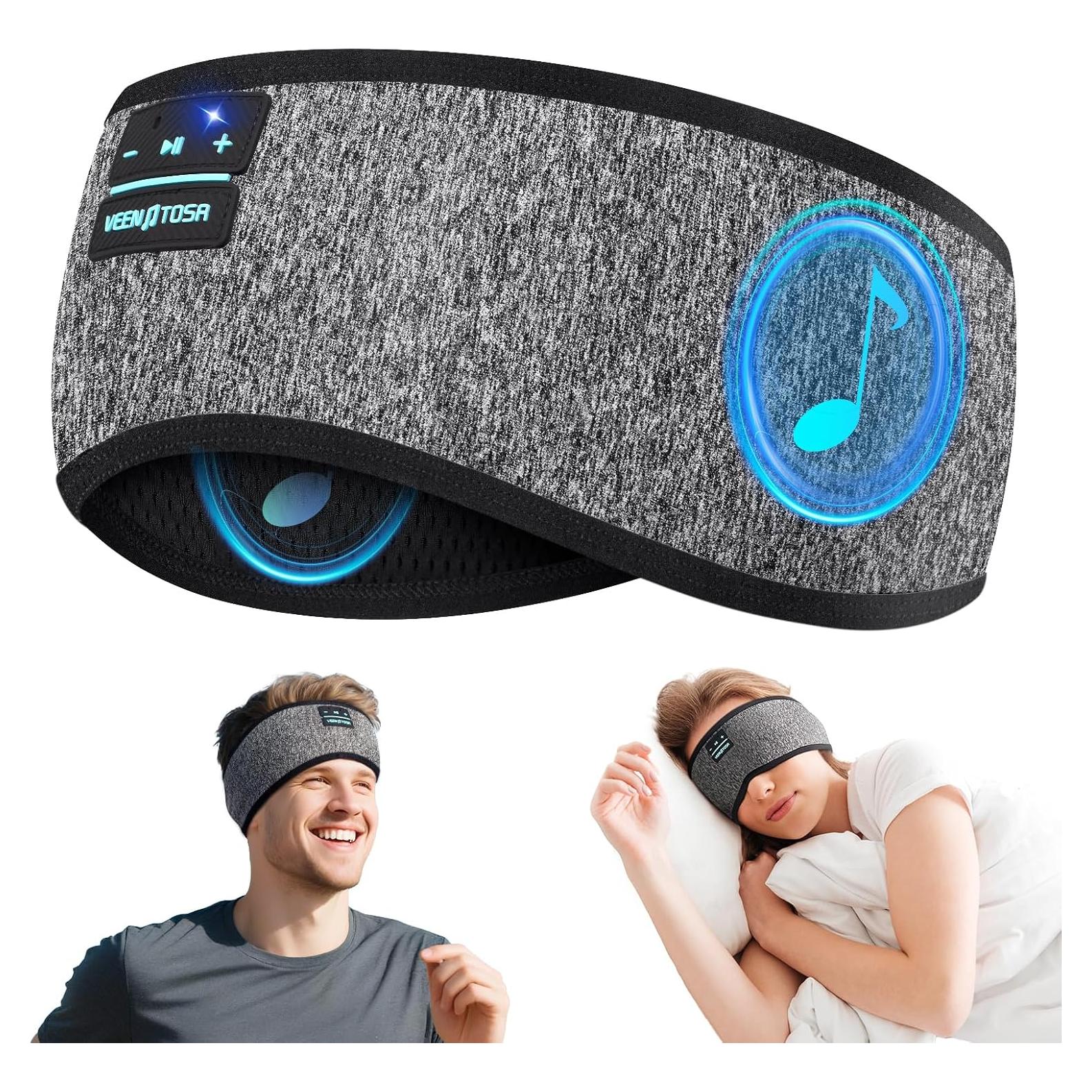 Auriculares para dormir Bluetooth 6.0 Veeniitosr OLIVER 20h gris