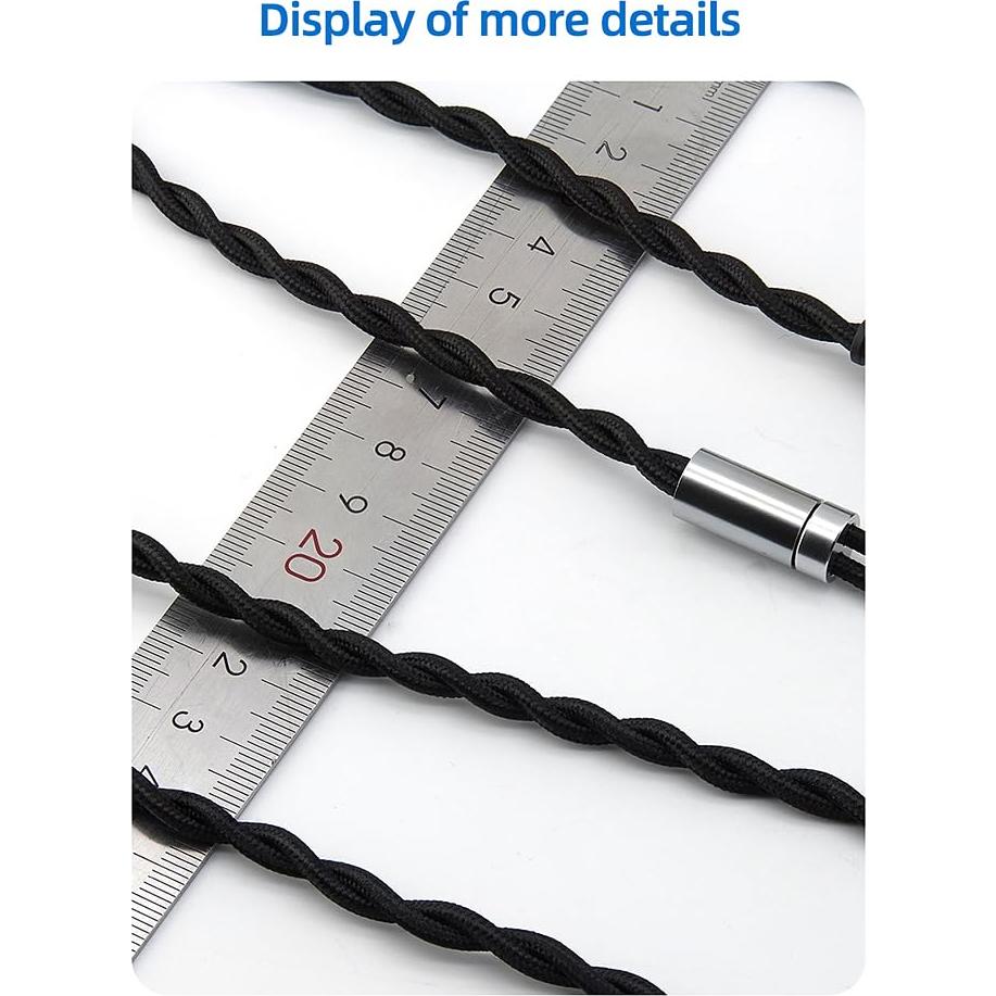 Cable de auriculares FAAEAL 1.9m 3.5mm/4.4mm para Hifiman