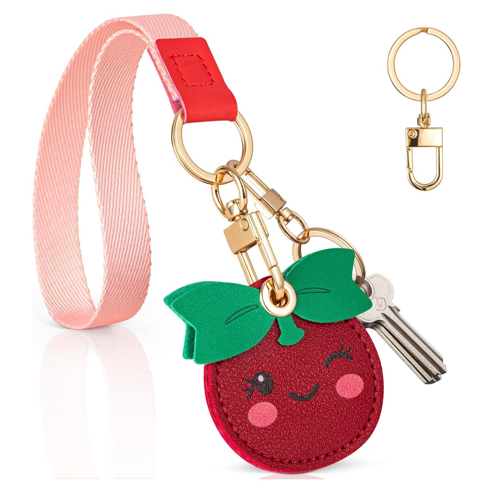 Soporte para Airtag PSRAT - Funda de cuero sintético 3 en 1