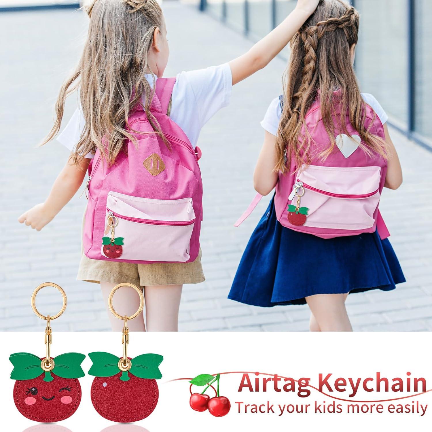 Soporte para Airtag PSRAT - Funda de cuero sintético 3 en 1