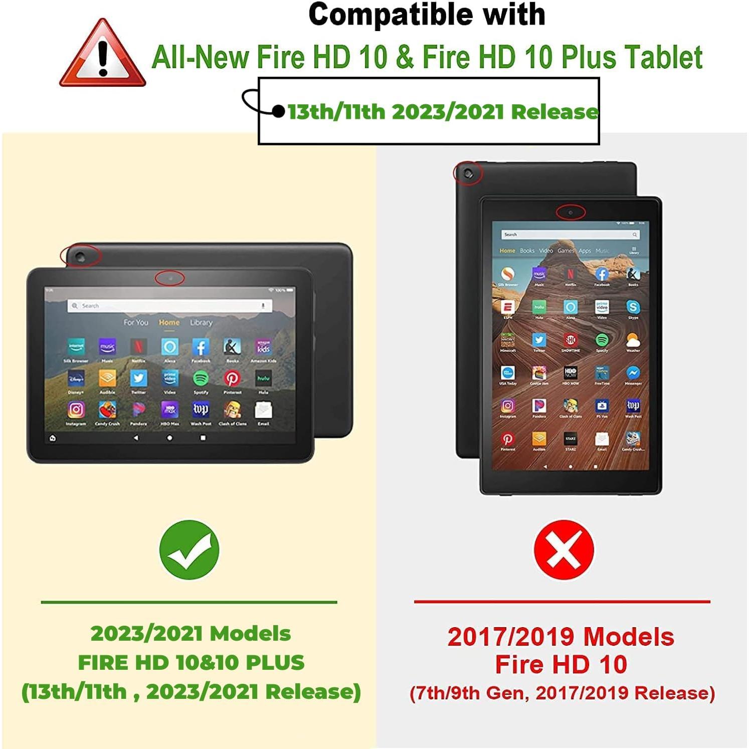 Funda para Niños AVAWO Fire HD 10/10 Plus 2023 Azul