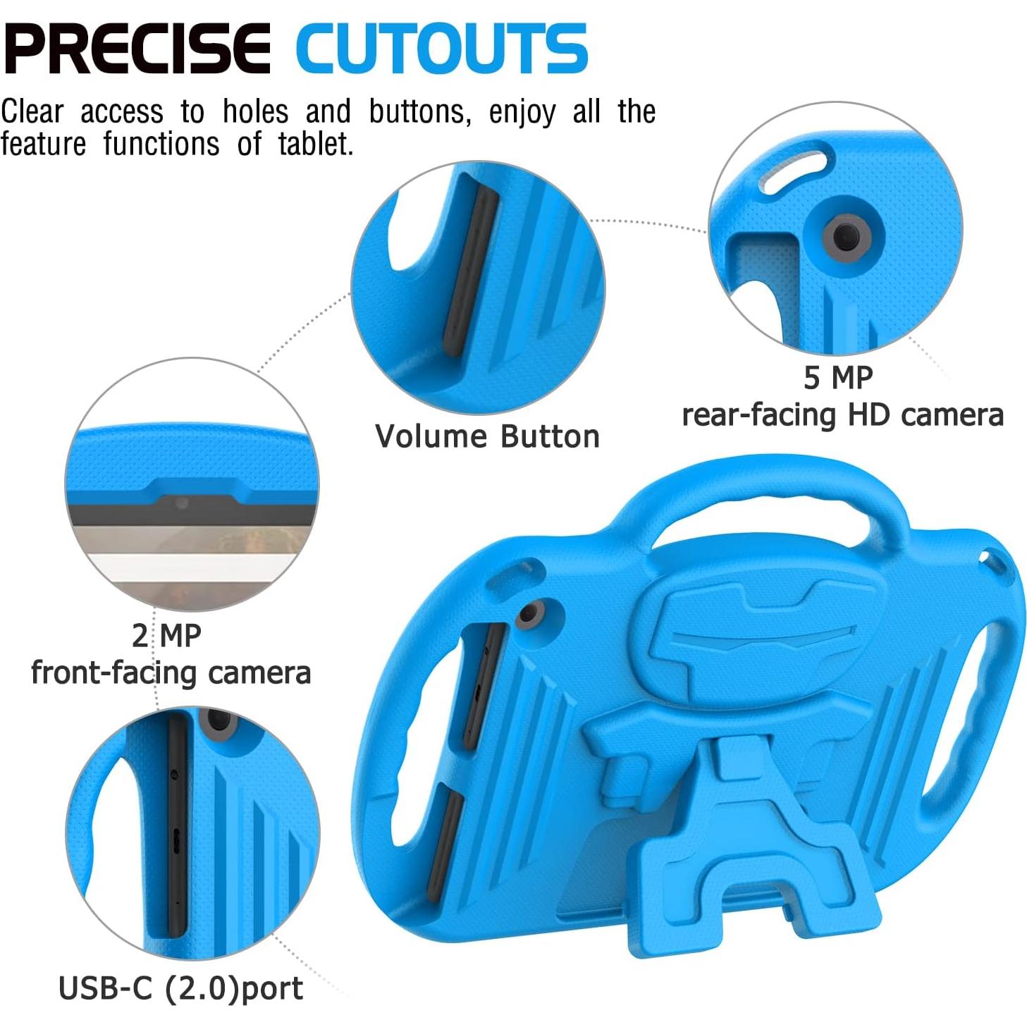 Funda para Niños AVAWO Fire HD 10/10 Plus 2023 Azul