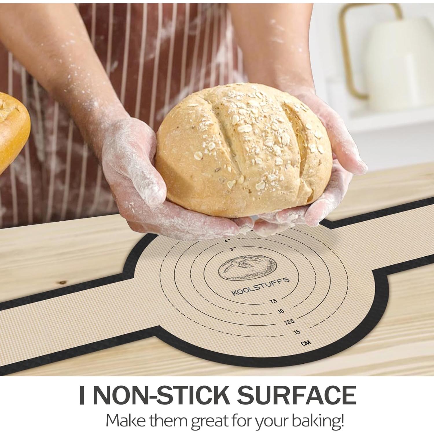 Sling de Pan de Silicona Koolstuffs 2 PCS Ovalado y Redondo