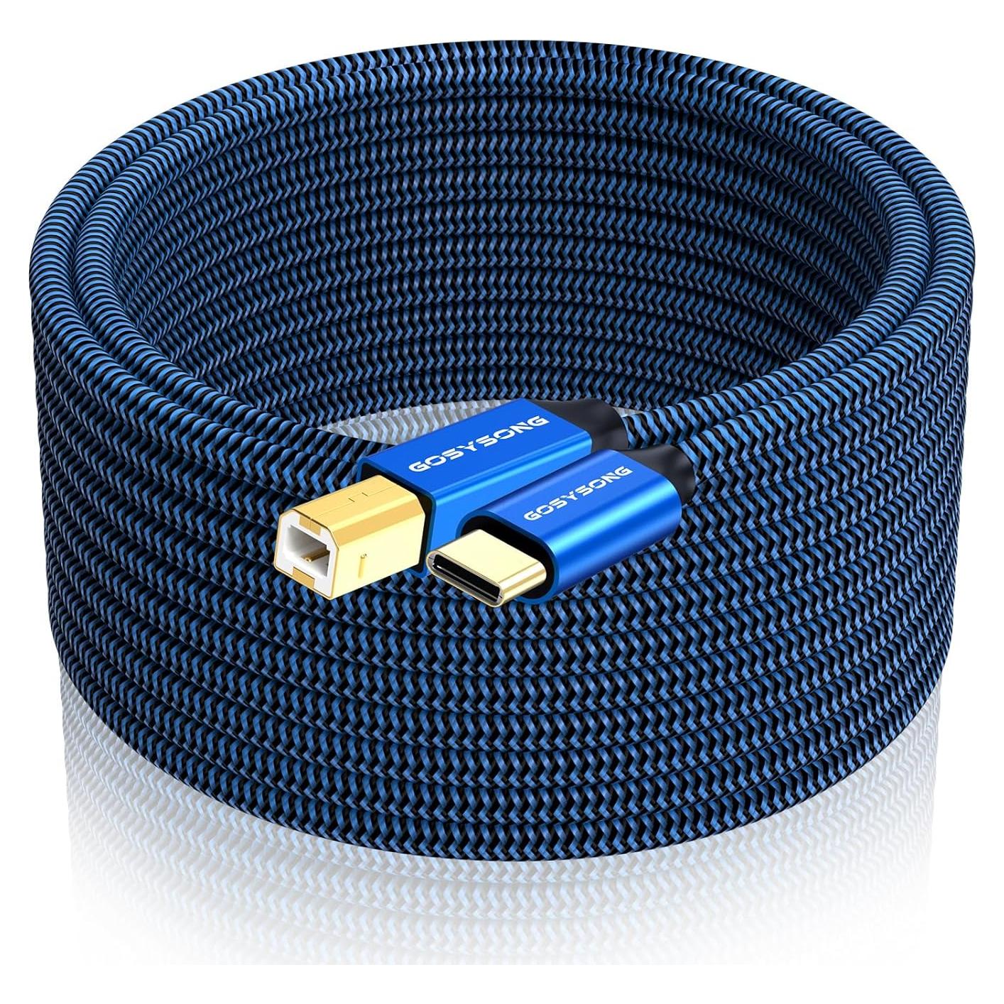 Cable de impresora USB C a B GOSYSONG 0.91m Alta Velocidad