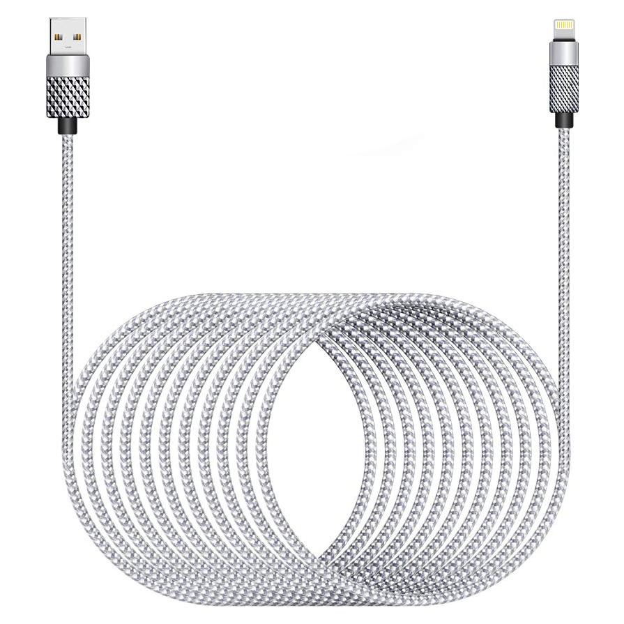 Cable de Carga Extra Largo 6.1m MFi para iPhone y iPad