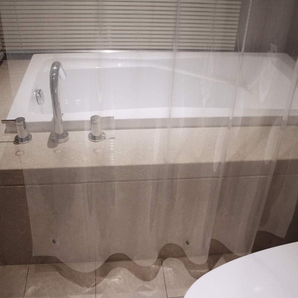 Cortina de Ducha AooHome 91x183 cm Transparente Impermeable
