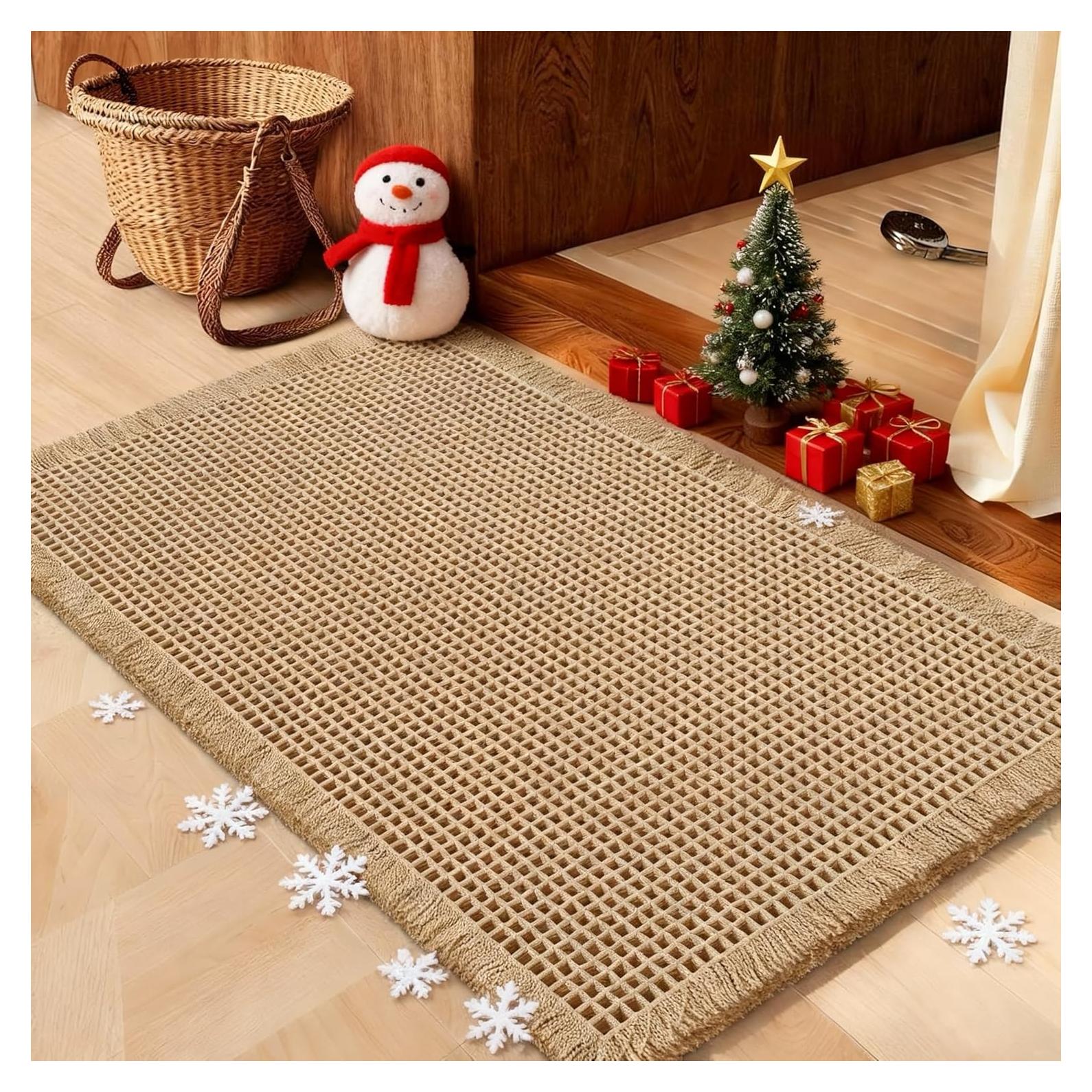 Alfombra de Baño Beige IM HOME 61x43cm Antideslizante