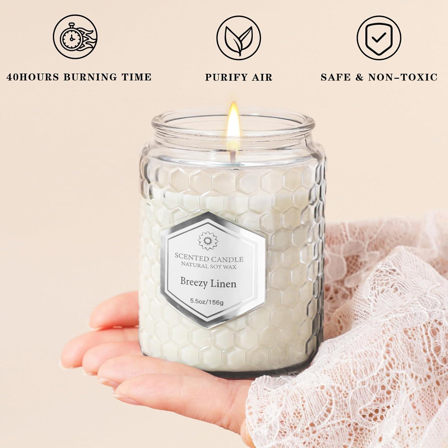 Set de 6 Velas Aromáticas de Soja Shenzhen - 240 Horas