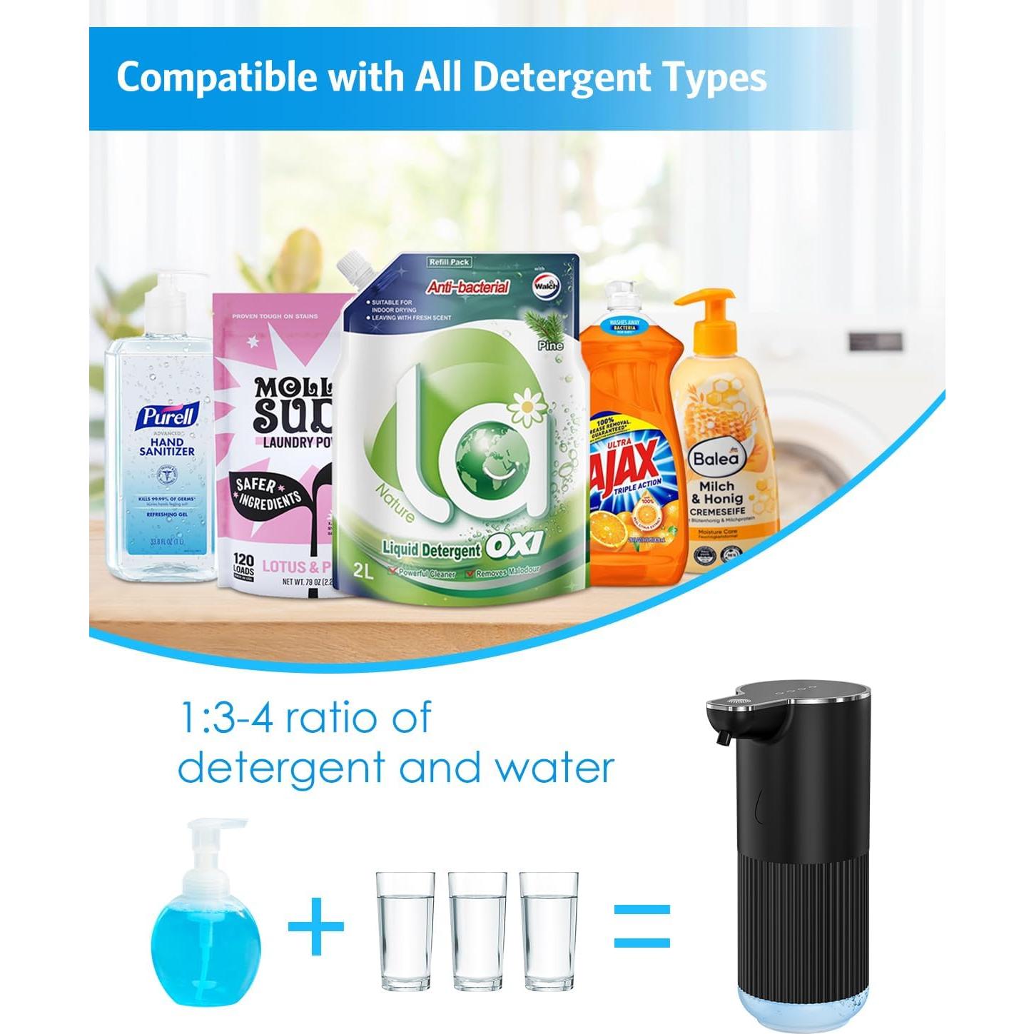 Dispensador Automático de Jabón Espumoso Temracha 350 ml IPX5