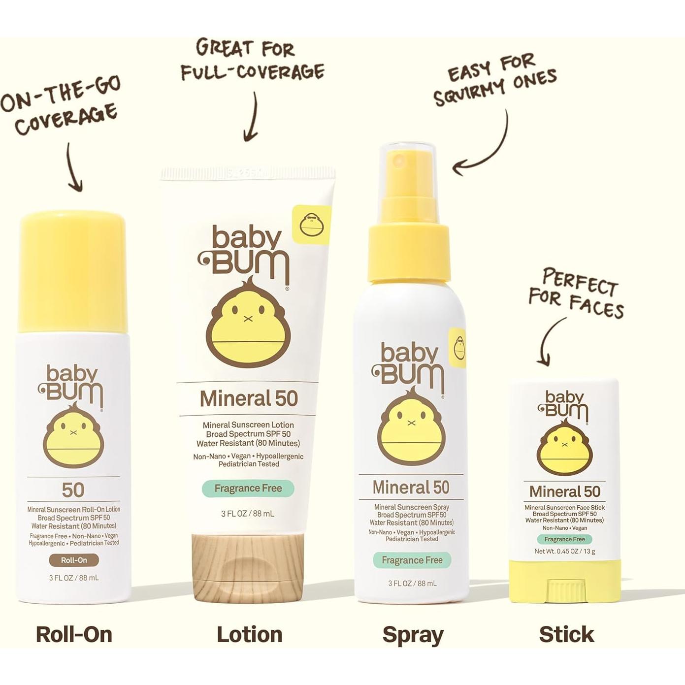 Protector Solar Mineral Baby Bum SPF 50 Sun Bum - 85 ml