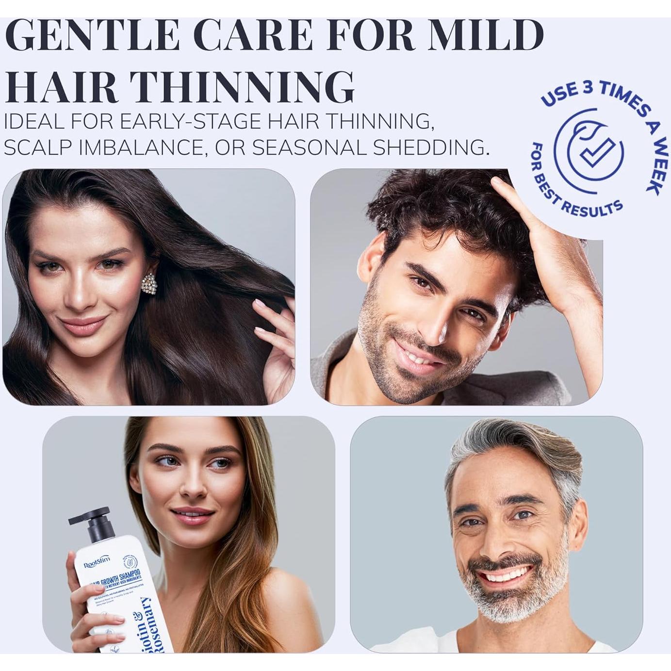 Champú de Biotina y Romero RootStim 295 ml para Crecimiento Cabello