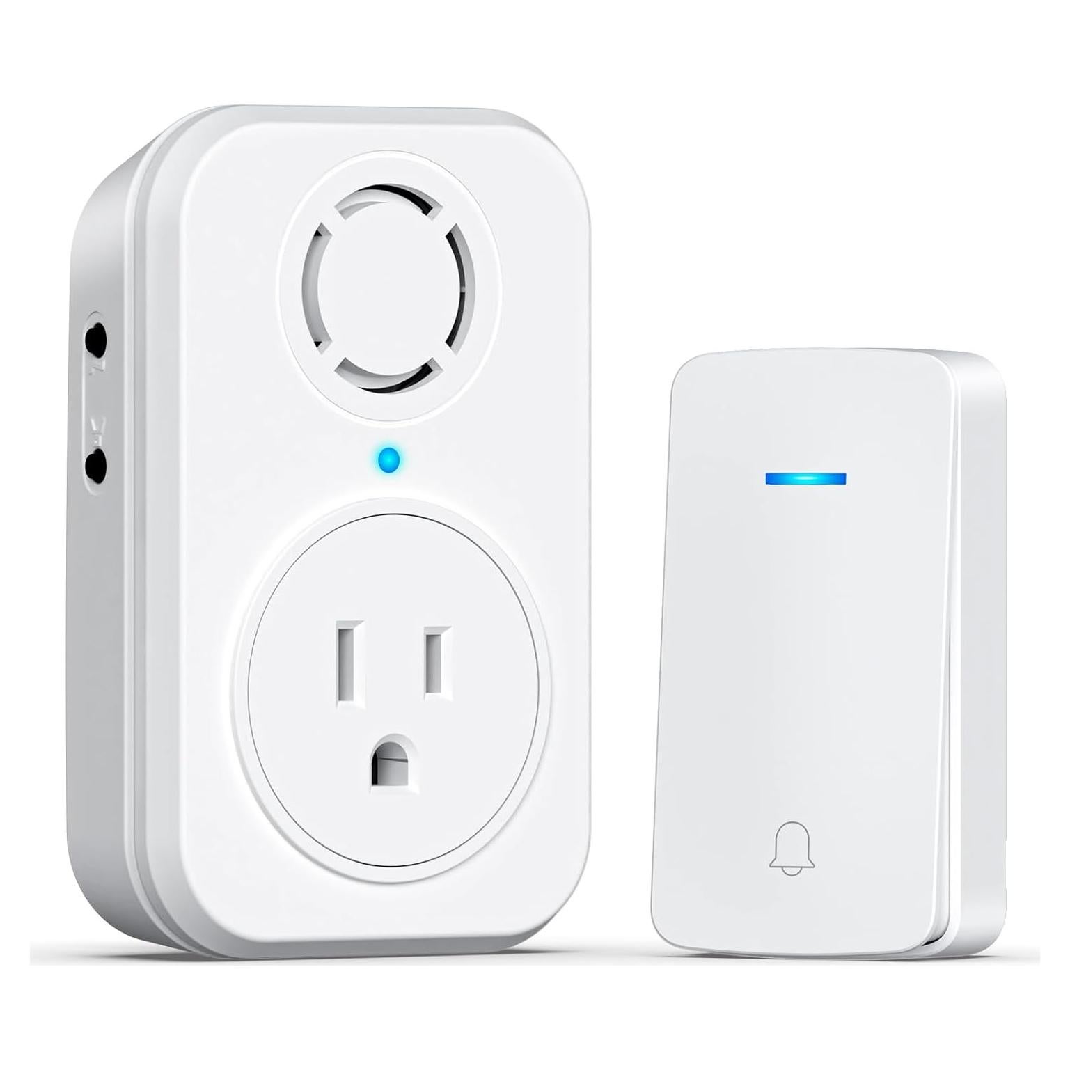 Timbre Inalámbrico AIDA Autopropulsado 1 Botón 1 Receptor