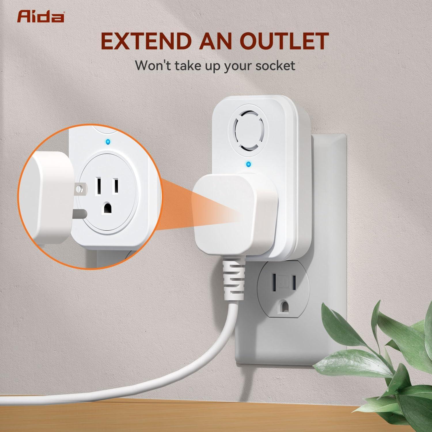 Timbre Inalámbrico AIDA Autopropulsado 1 Botón 1 Receptor