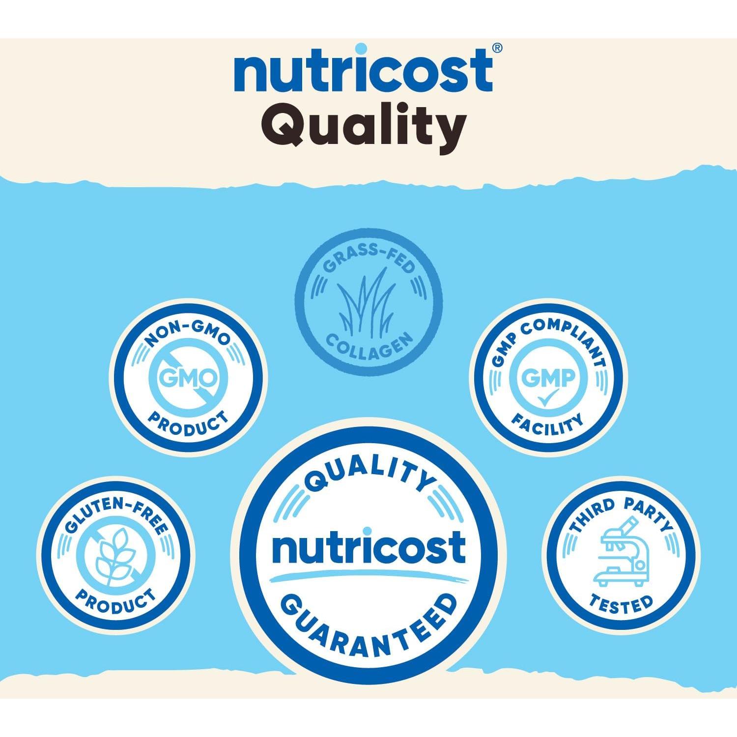 Polvo de Colágeno Hidrolizado Nutricost 454g Sabor Chocolate