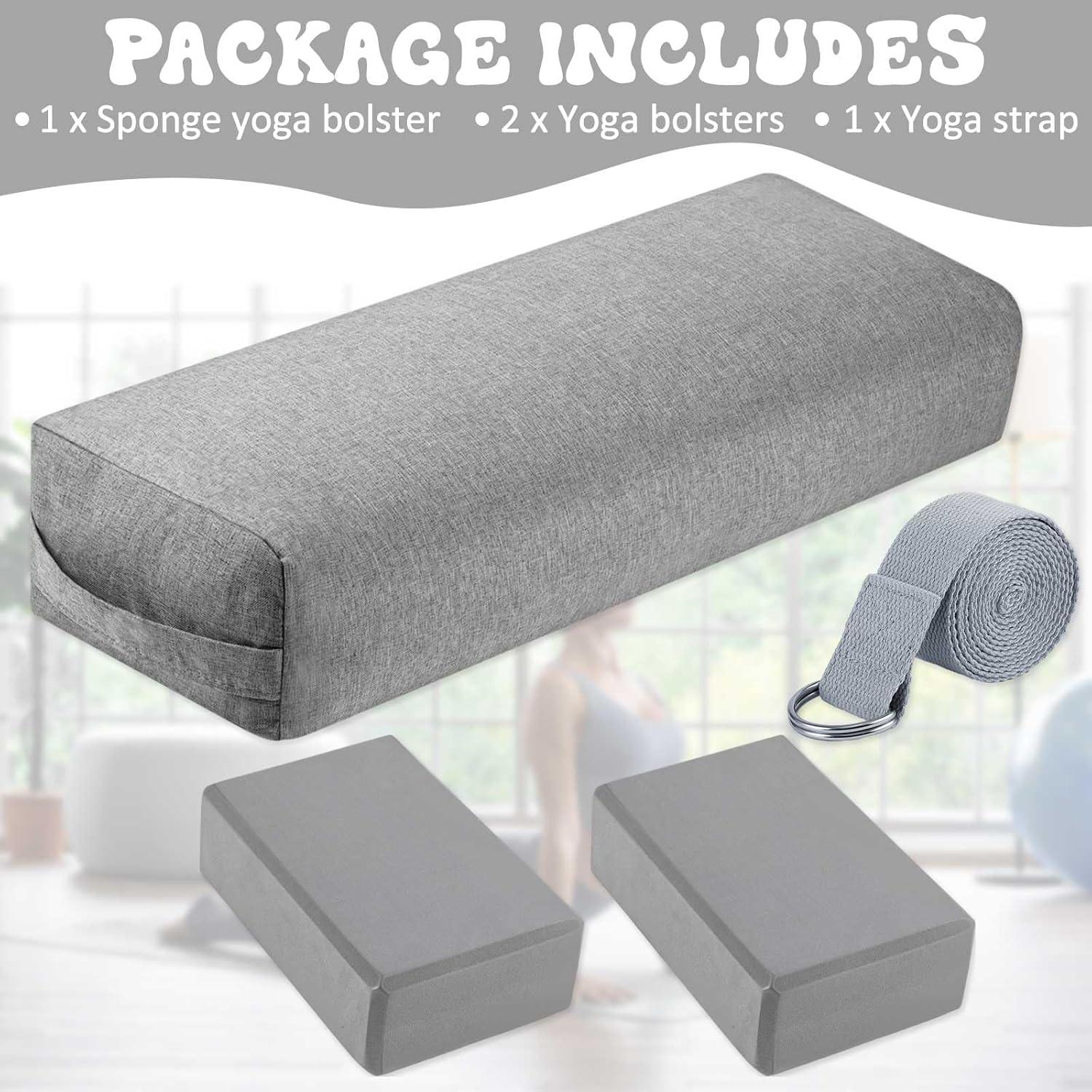 Set de Yoga PullCrease: Cojín, Bloques y Correa Antideslizante