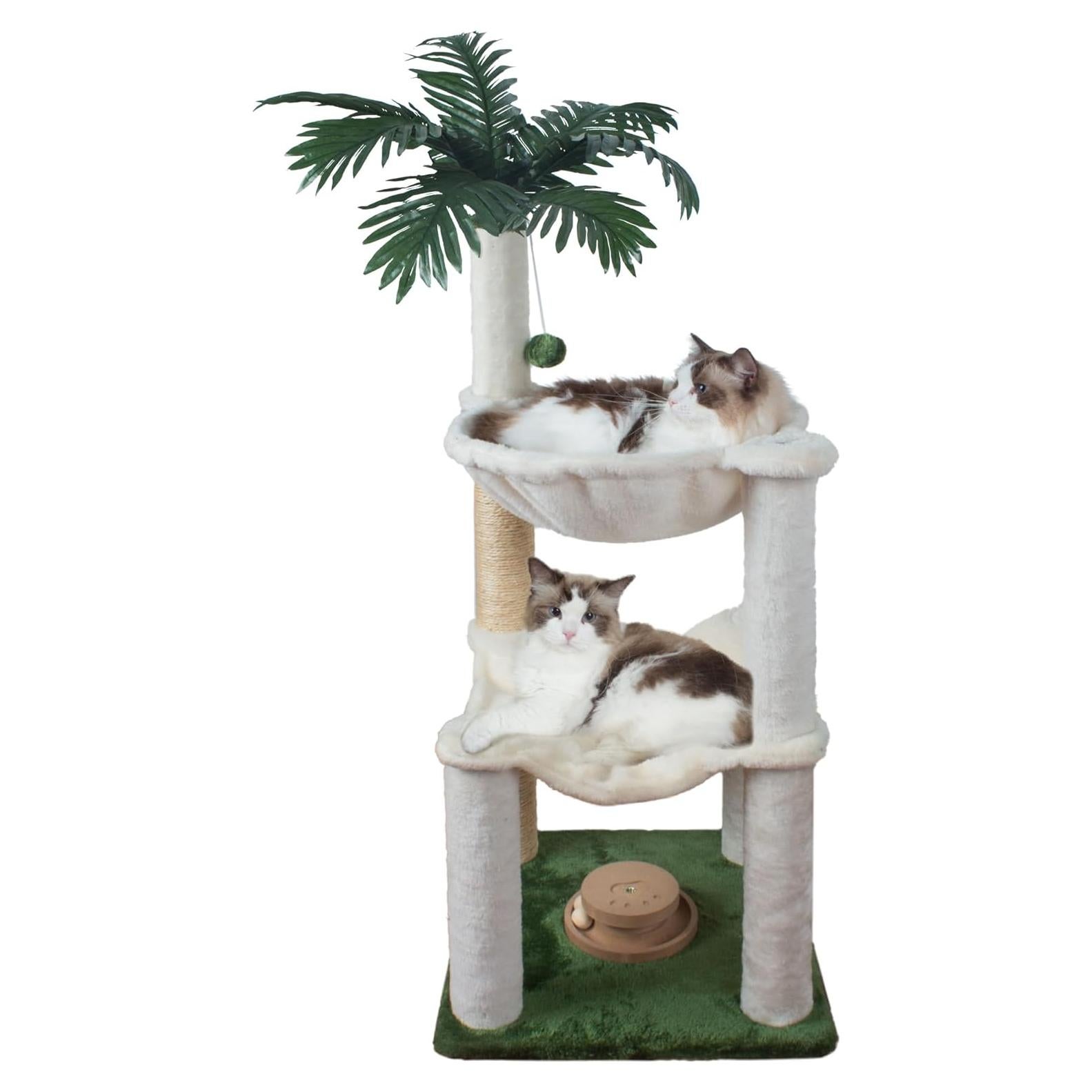 Rascador para Gatos Fantasreen 88.9 cm Doble Hamaca Interactiva