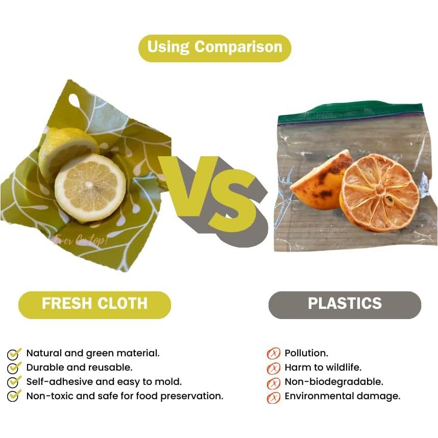 Paquete de 9 Envolturas de Cera de Abeja Ever On Top! 19.6x11 cm