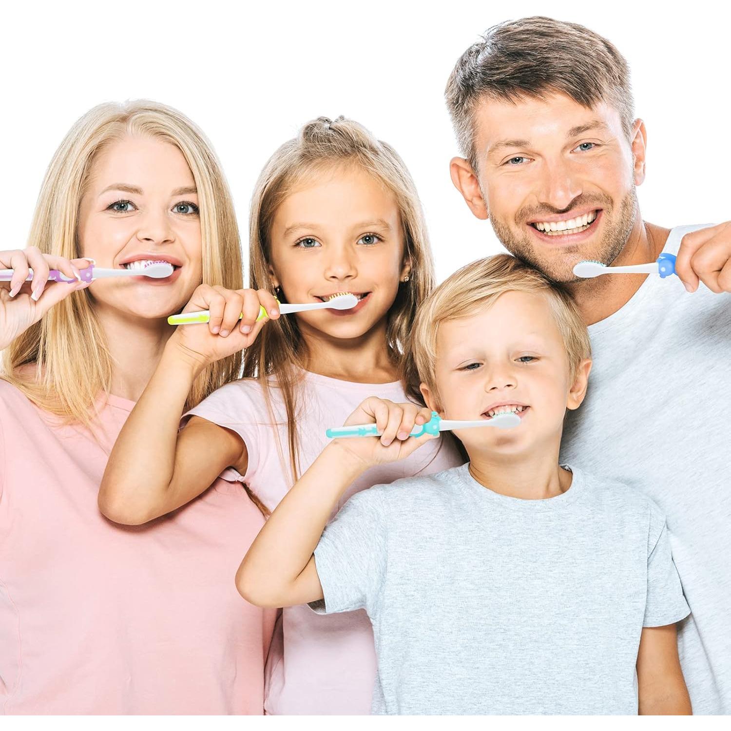 Cepillos de Dientes para Niños Bokon 100 Pcs Suaves Panda