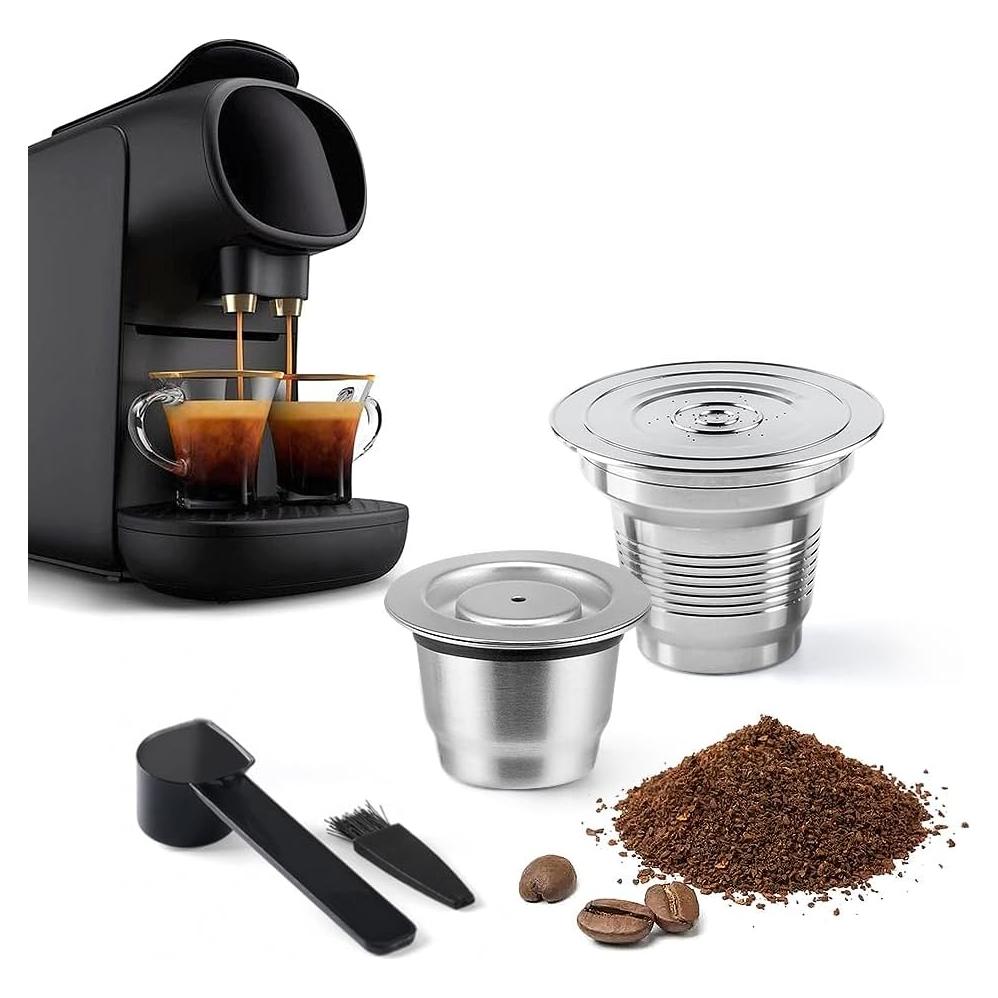 Cápsulas de café reutilizables BENFUCHEN 2 unidades acero inoxidable