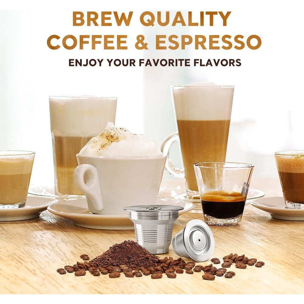 Cápsulas de café reutilizables BENFUCHEN 2 unidades acero inoxidable