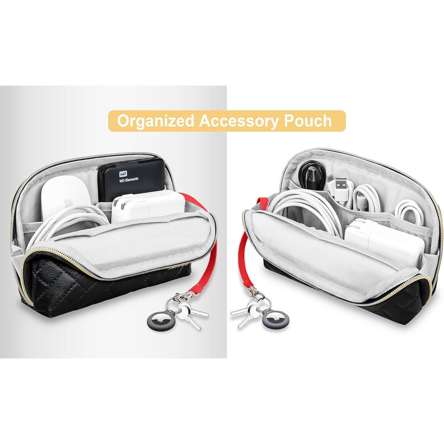 Organizador Electrónico Lacdo Bolsa de Viaje Negra 20.4x4.7cm