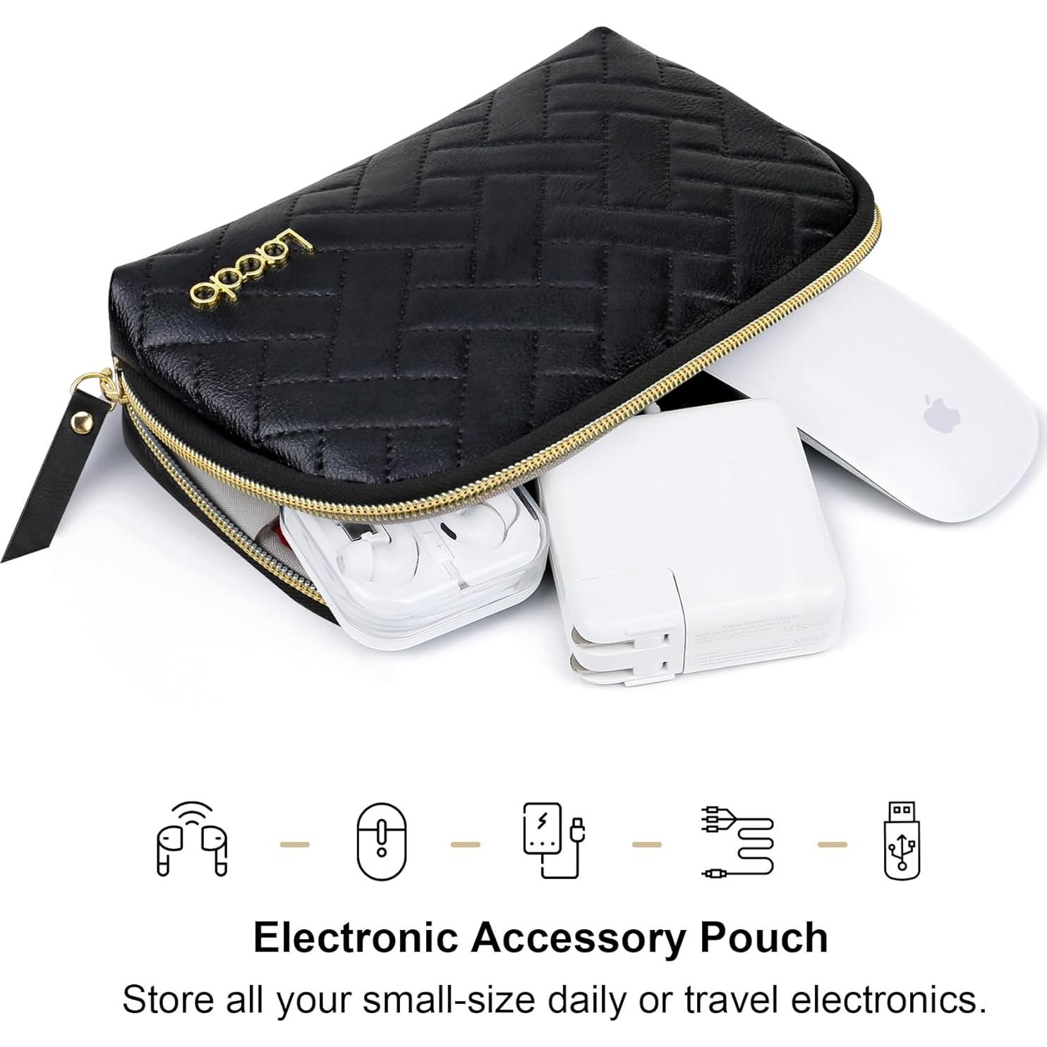 Organizador Electrónico Lacdo Bolsa de Viaje Negra 20.4x4.7cm