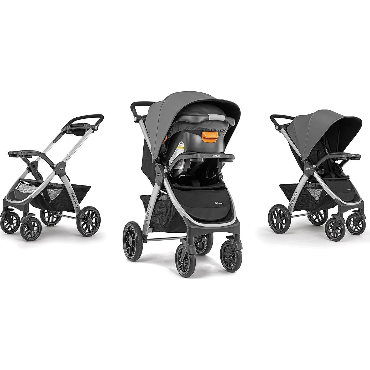 Cochecito Chicco Bravo 3 en 1 con Asiento Auto KeyFit 30