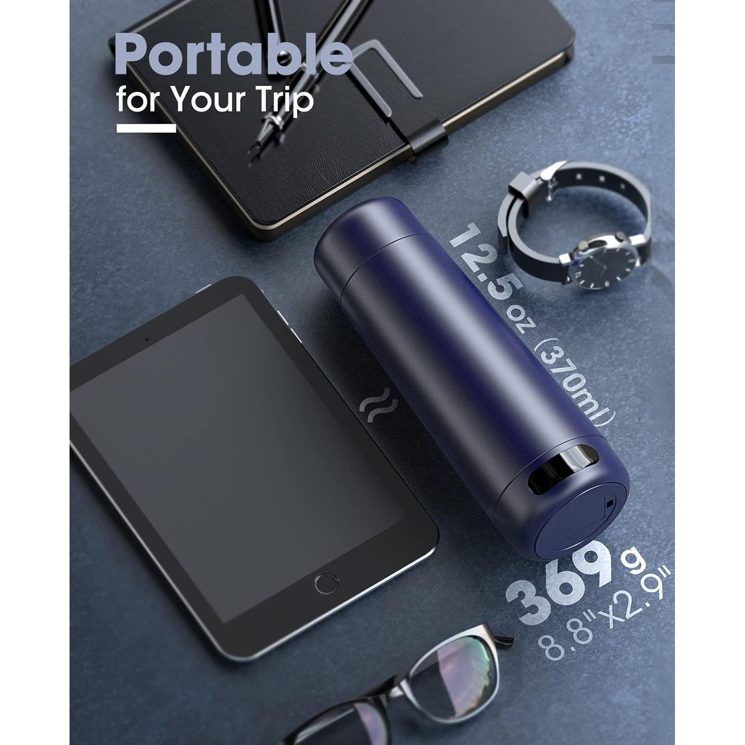 Hervidor Eléctrico Portátil Nicewell Q3 370ml Doble Voltaje 110-240V