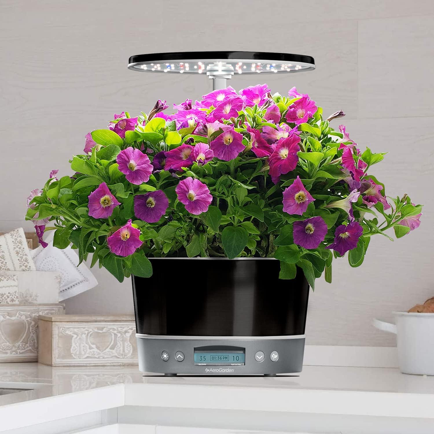 AeroGarden Harvest Elite 360 Jardín Hidropónico Interior Platino