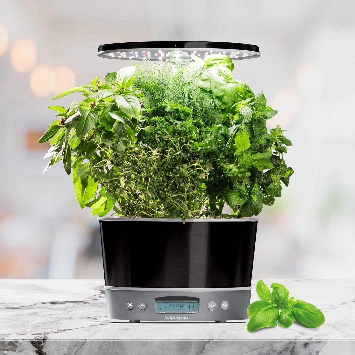 AeroGarden Harvest Elite 360 Jardín Hidropónico Interior Platino