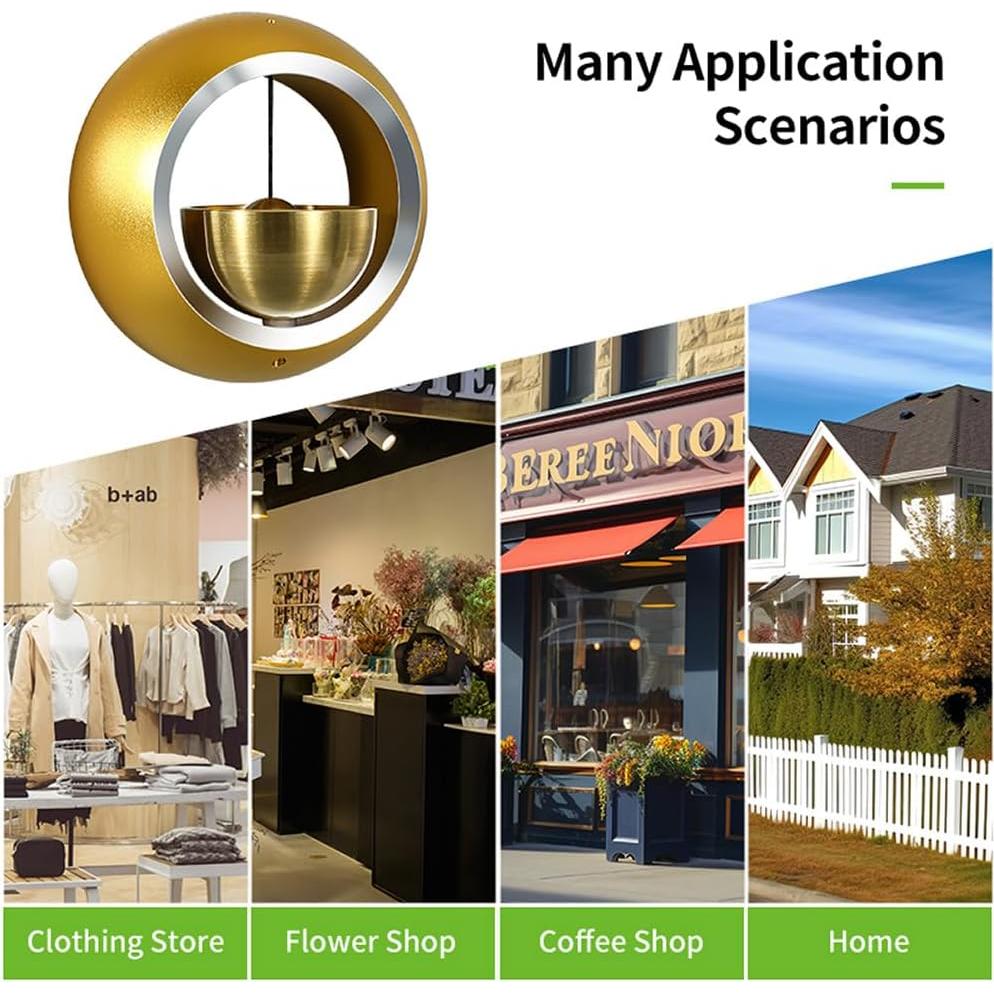 Campana de Timbre Decorativa Meowlian Oro 10,59x10,31cm