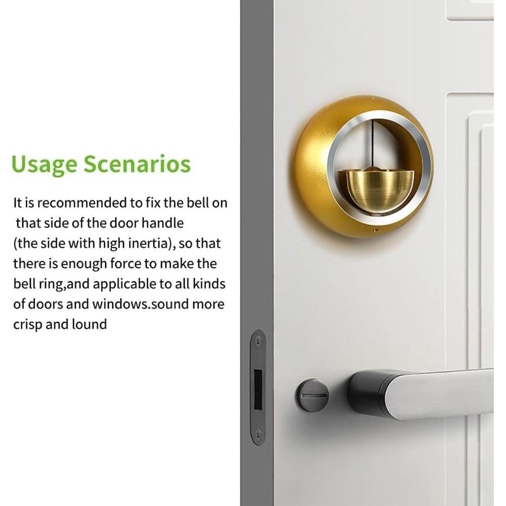 Campana de Timbre Decorativa Meowlian Oro 10,59x10,31cm