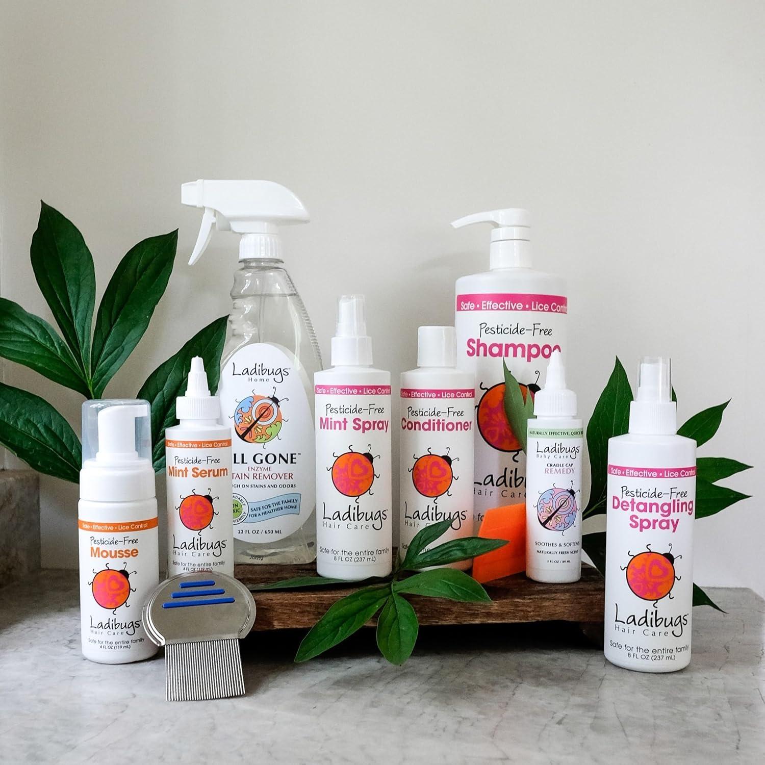 Spray Desenredante Natural Ladibugs 236ml | Acondicionador y Repelente de Piojos