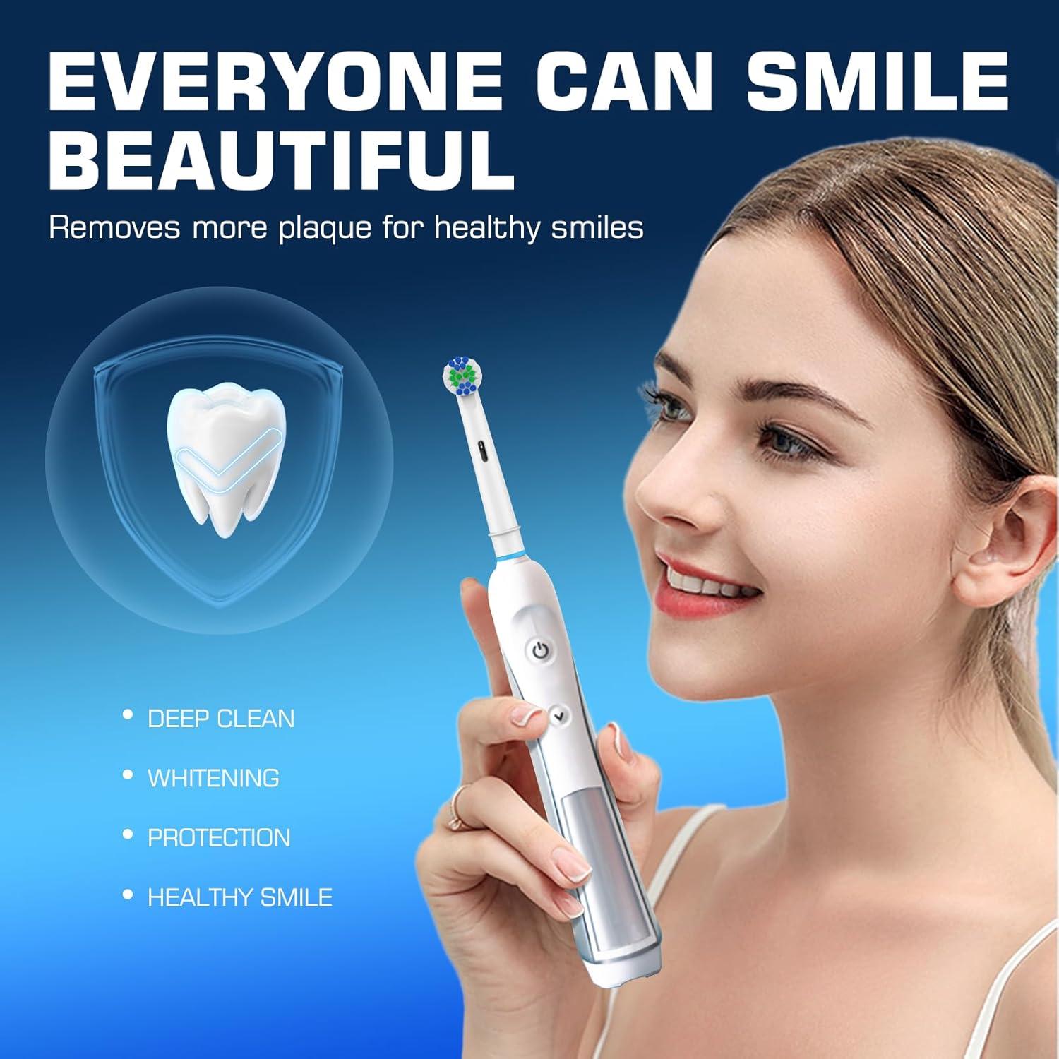 Cabezas de cepillo de dientes ELFIN compatibles Oral B - 8 unidades suaves