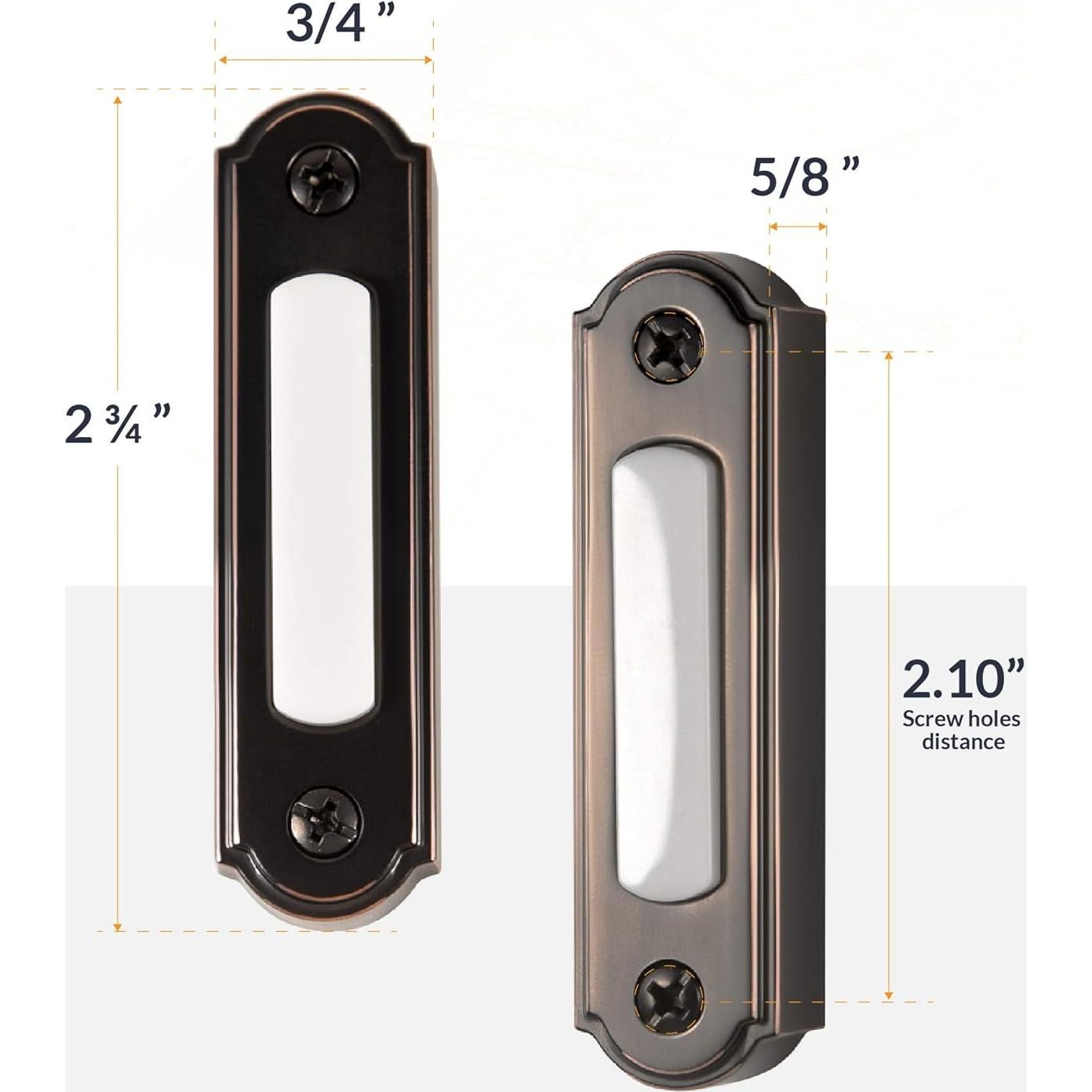 Botón Timbre de Puerta LED Newhouse Hardware Bronce