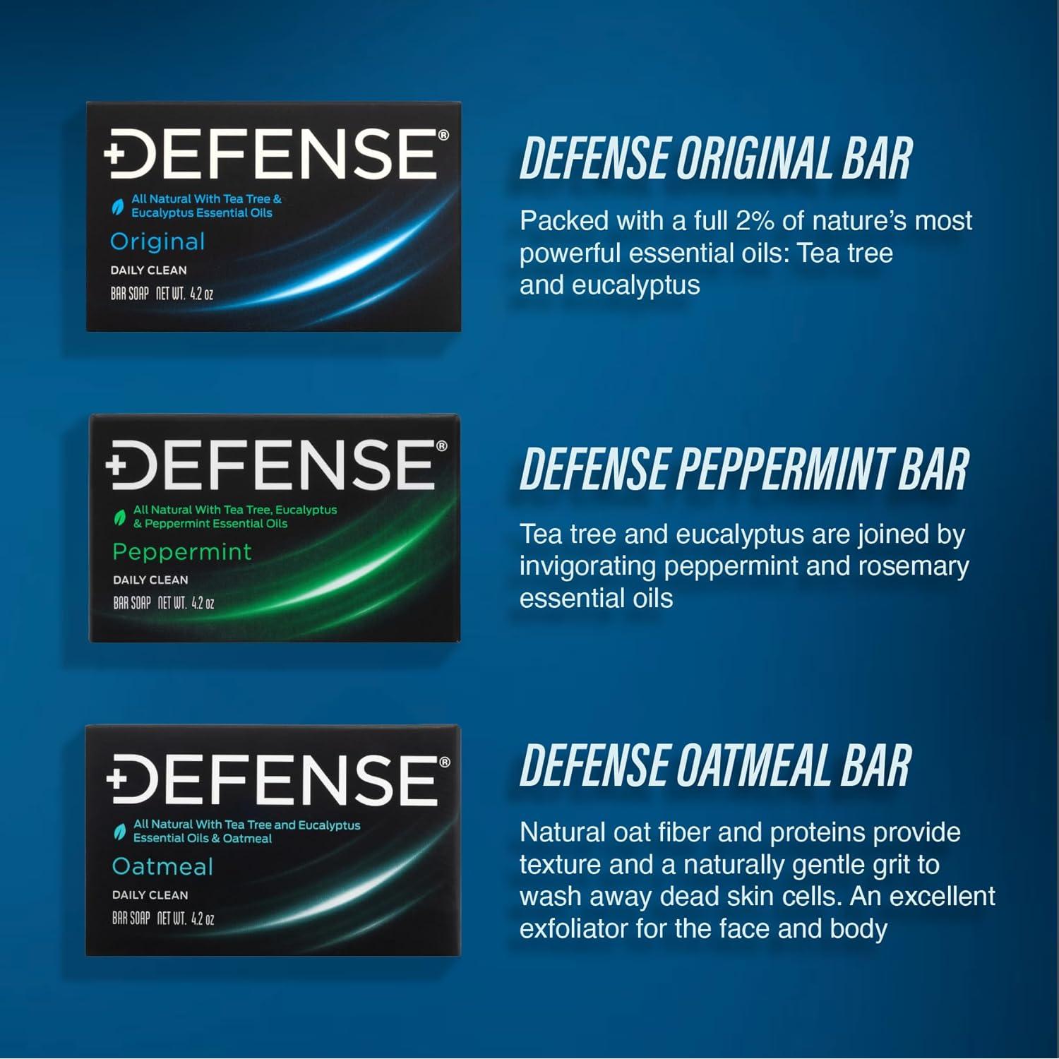 Jabón Natural en Barra Defense Soap - Set de 3 Variedades