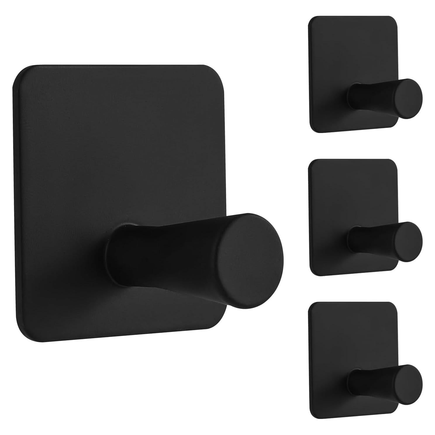 Ganchos Adhesivos Paoli Alta Resistencia 4PC Negro