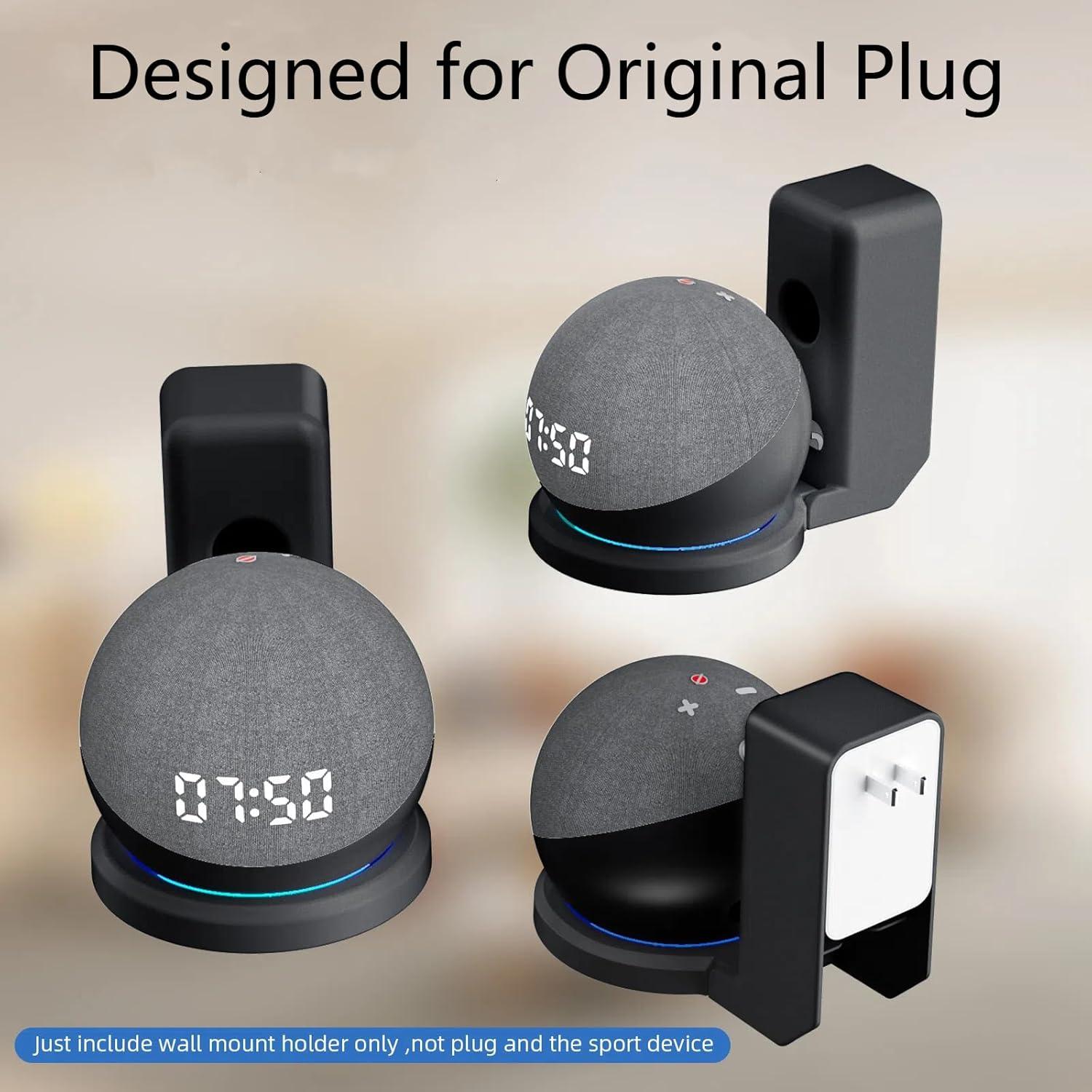 Soporte de Montaje en Pared AFGHOA para Echo Dot 5ta/4ta Gen, Negro