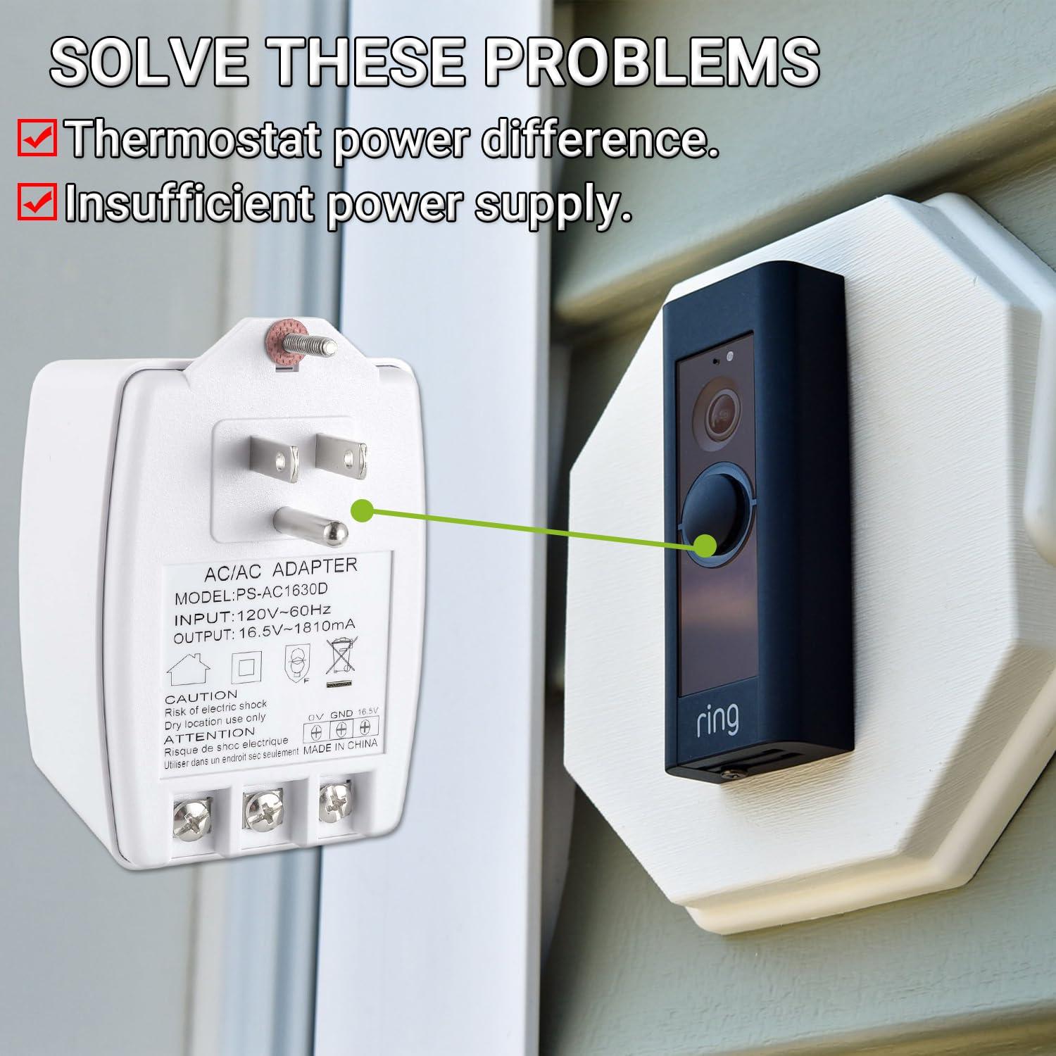 Transformador Enchufable 16.5V 1810mA EPLZON para Termostatos y Timbres